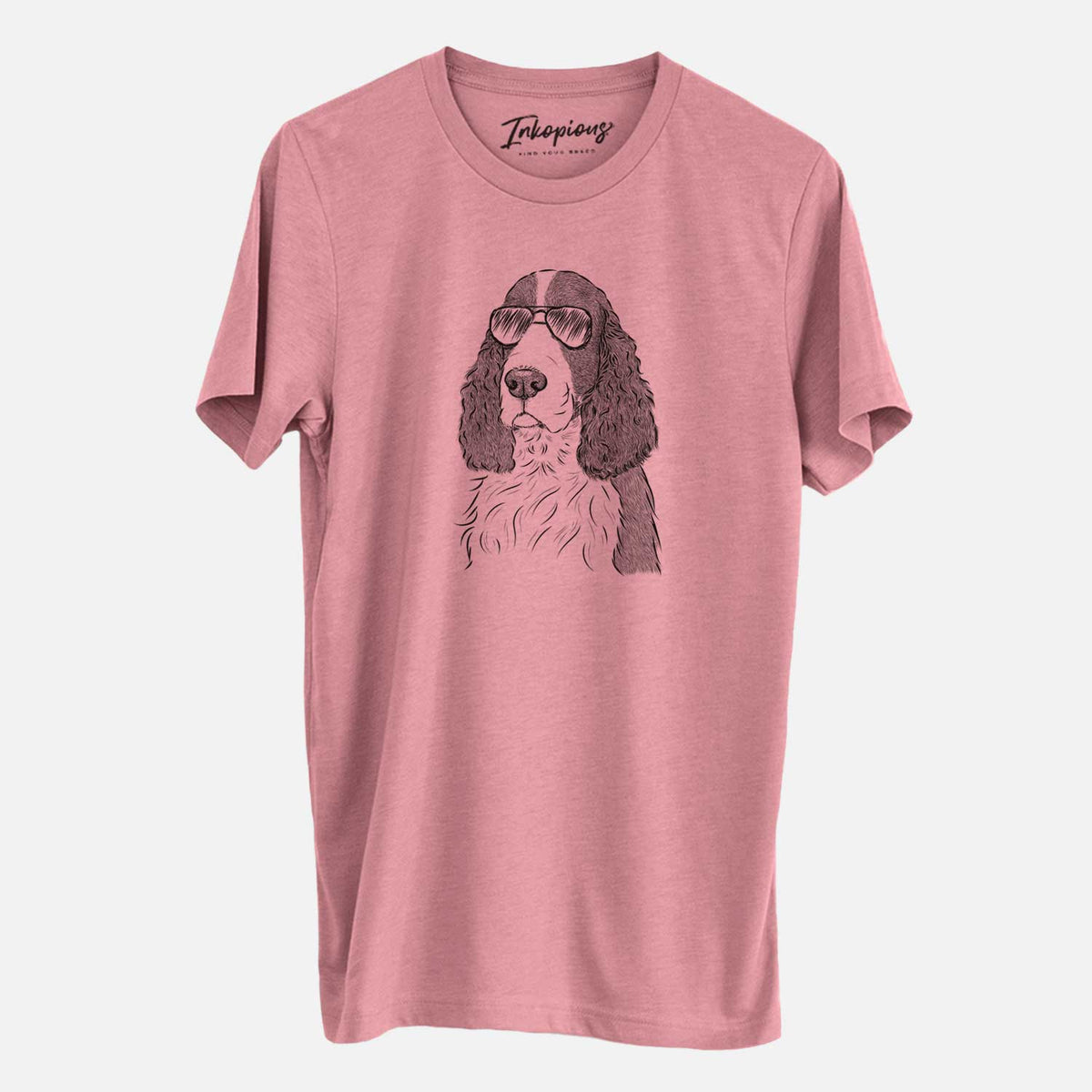 Aviator Quincy the English Springer Spaniel - Unisex Crewneck