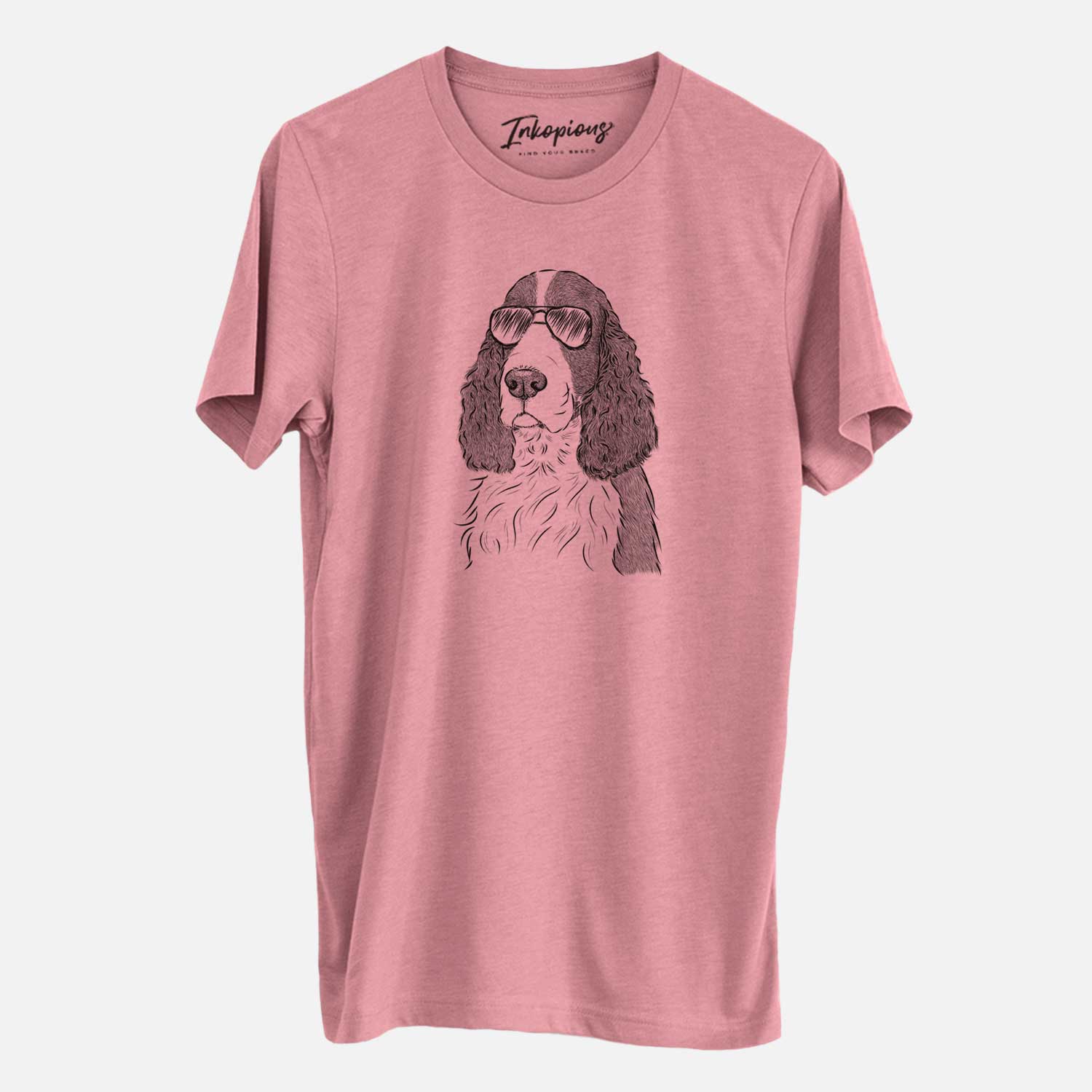 Aviator Quincy the English Springer Spaniel - Unisex Crewneck