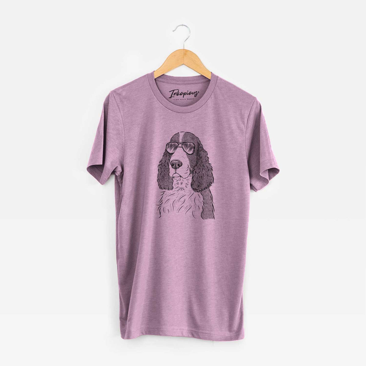 Aviator Quincy the English Springer Spaniel - Unisex Crewneck