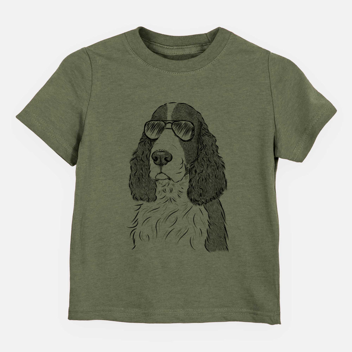 Aviator Quincy the English Springer Spaniel - Kids/Youth/Toddler Shirt