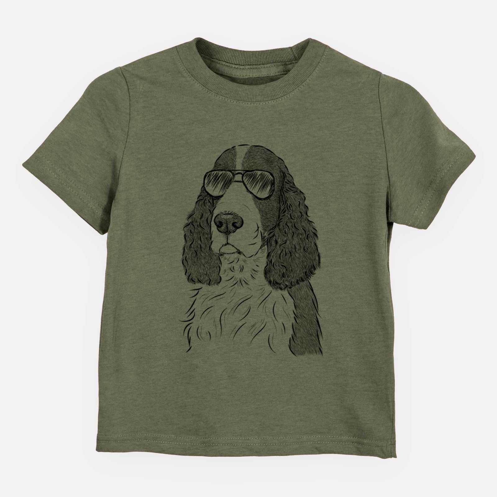 Aviator Quincy the English Springer Spaniel - Kids/Youth/Toddler Shirt