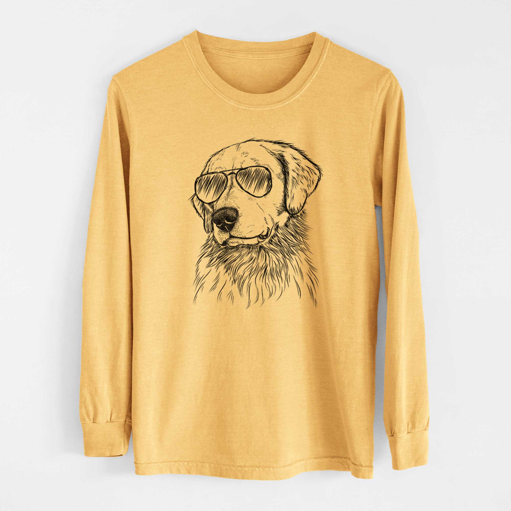 Aviators Quinn the Golden Retriever - Heavyweight 100% Cotton Long Sleeve