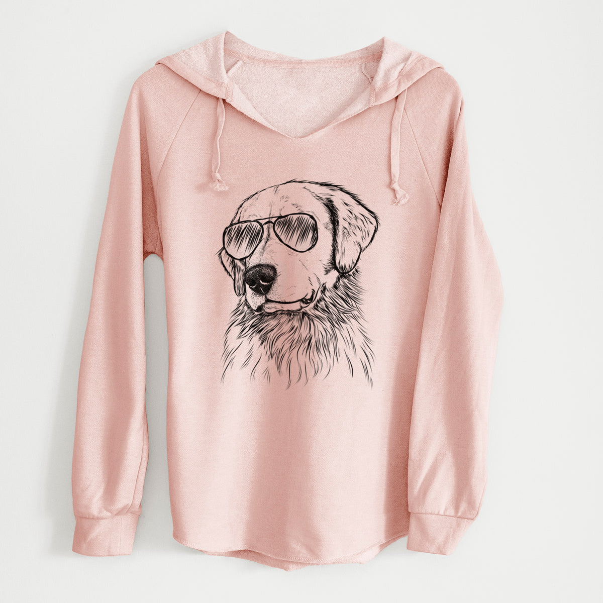 Aviator Quinn the Golden Retriever - Cali Wave Hooded Sweatshirt