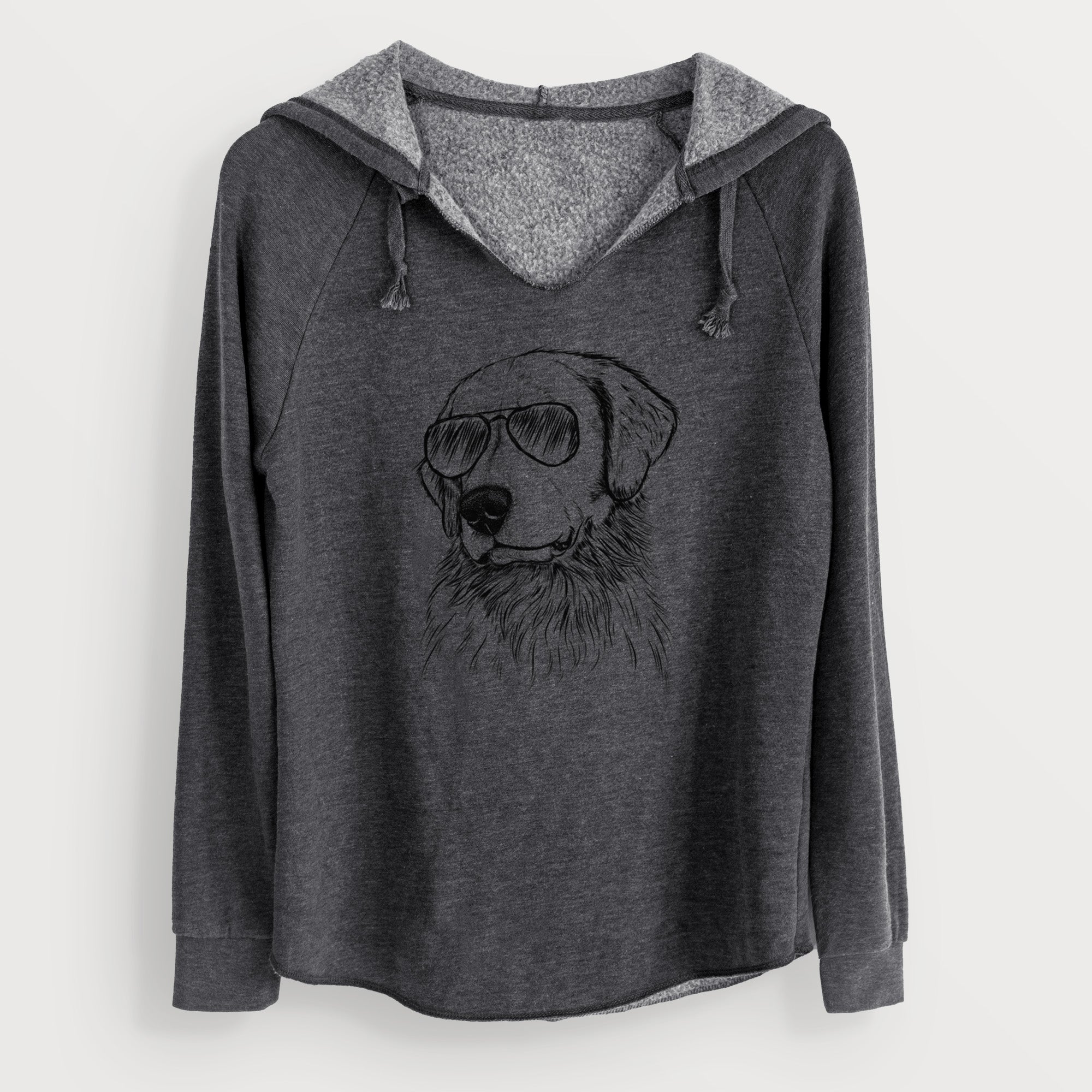 Aviator Quinn the Golden Retriever - Cali Wave Hooded Sweatshirt