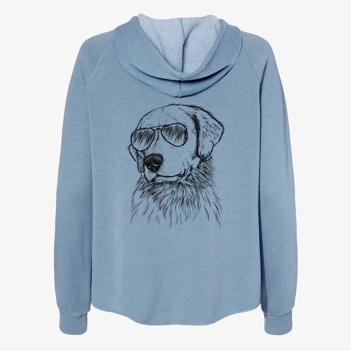 Quinn the Golden Retriever - Women's Cali Wave Zip-Up Sweatshirt