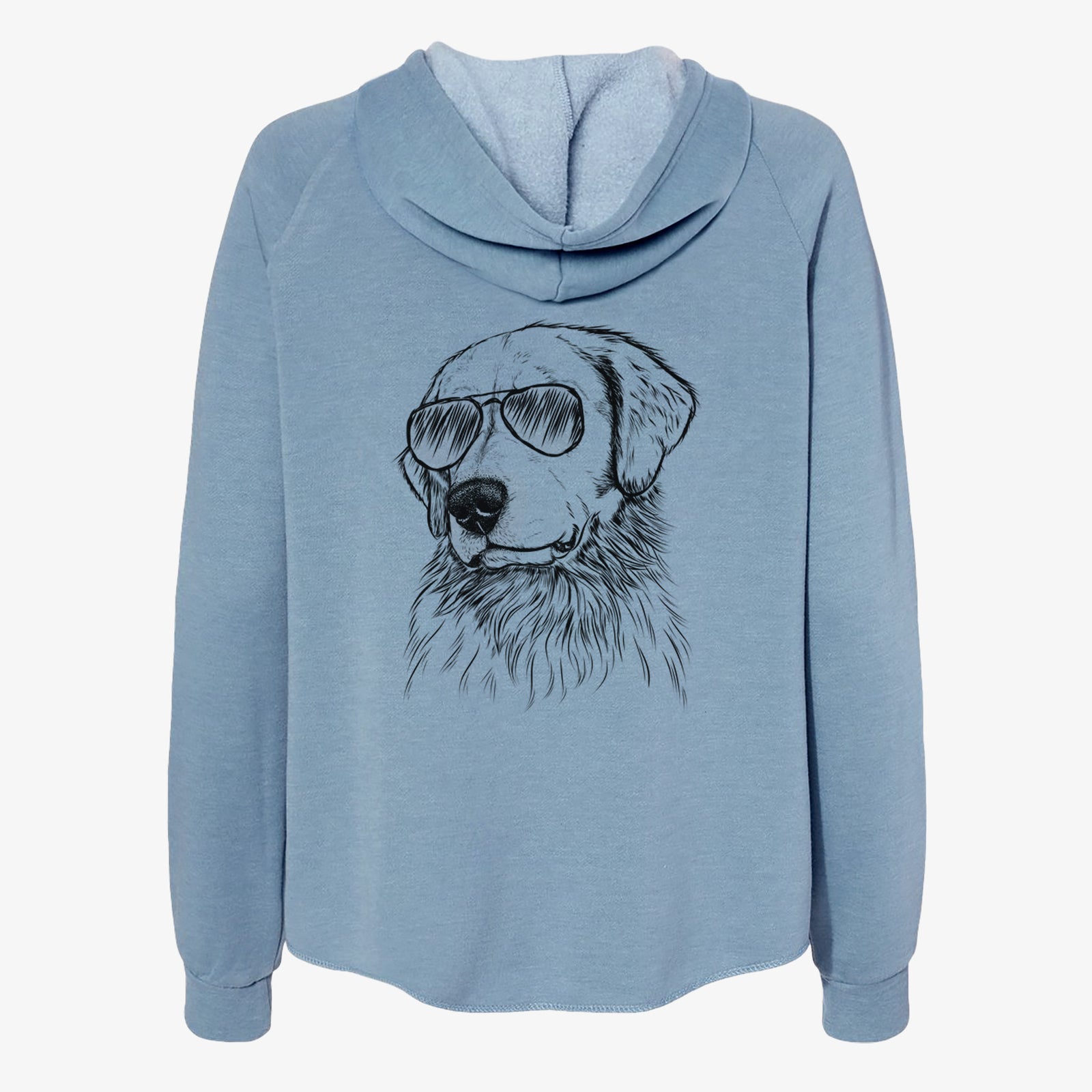 Quinn the Golden Retriever - Women's Cali Wave Zip-Up Sweatshirt