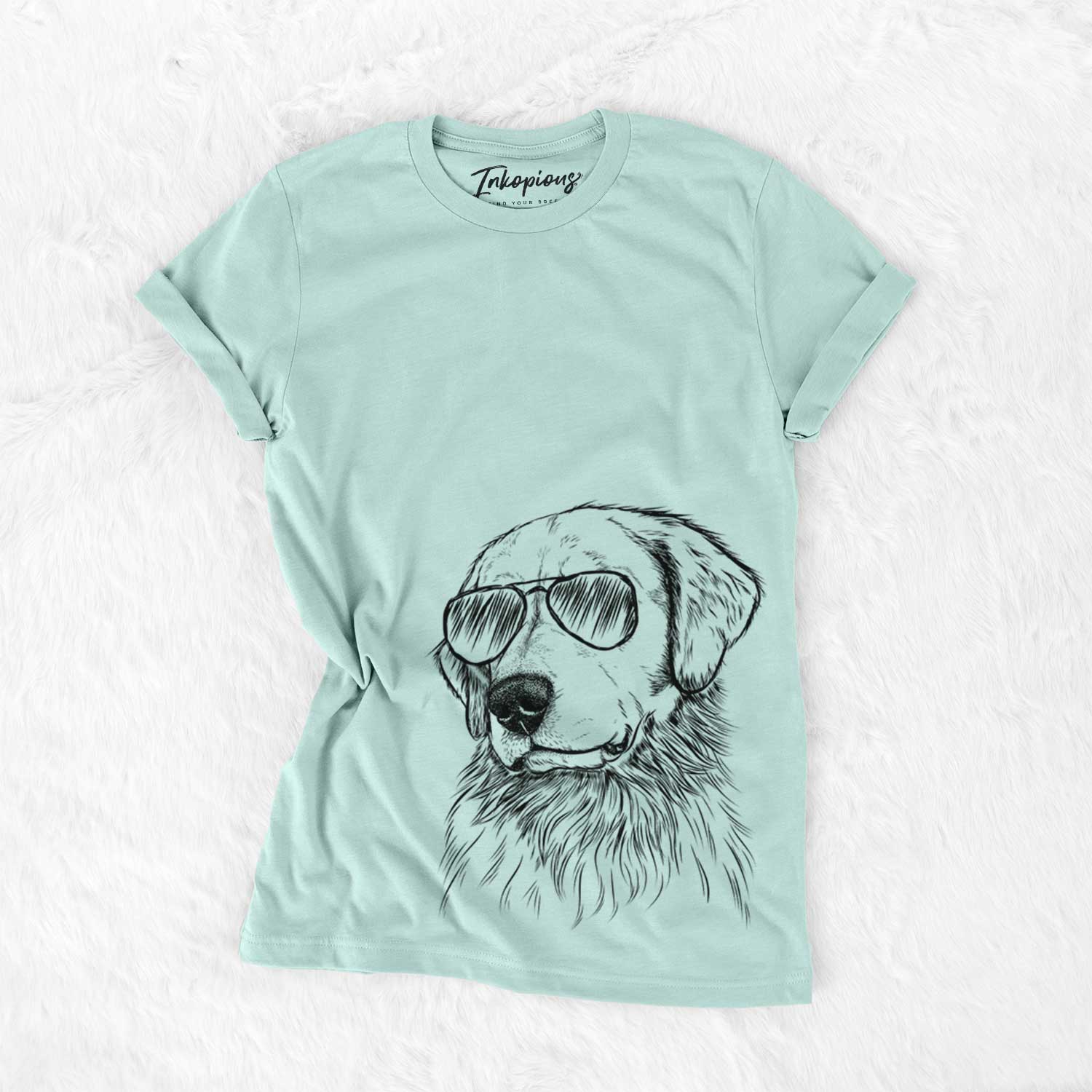 Aviator Quinn the Golden Retriever - Unisex Crewneck