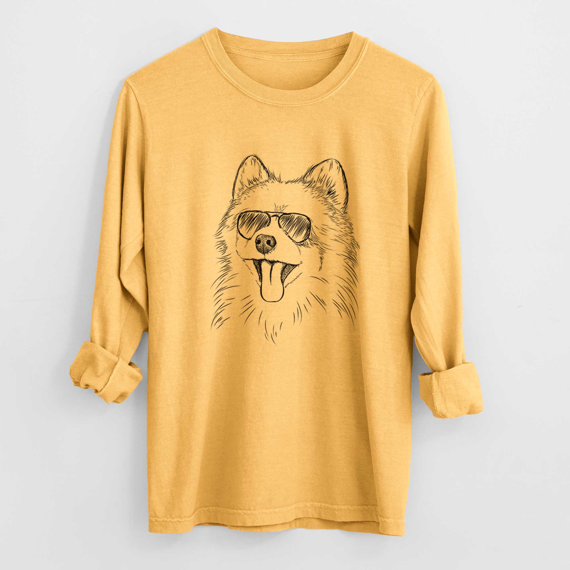 Aviators Quinn the Pomeranian - Heavyweight 100% Cotton Long Sleeve