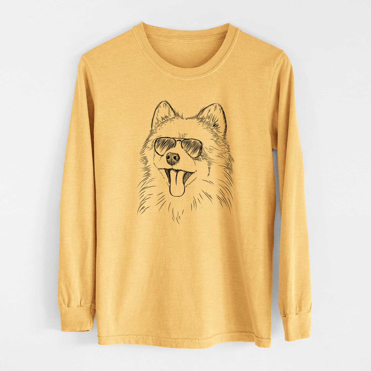 Aviators Quinn the Pomeranian - Heavyweight 100% Cotton Long Sleeve
