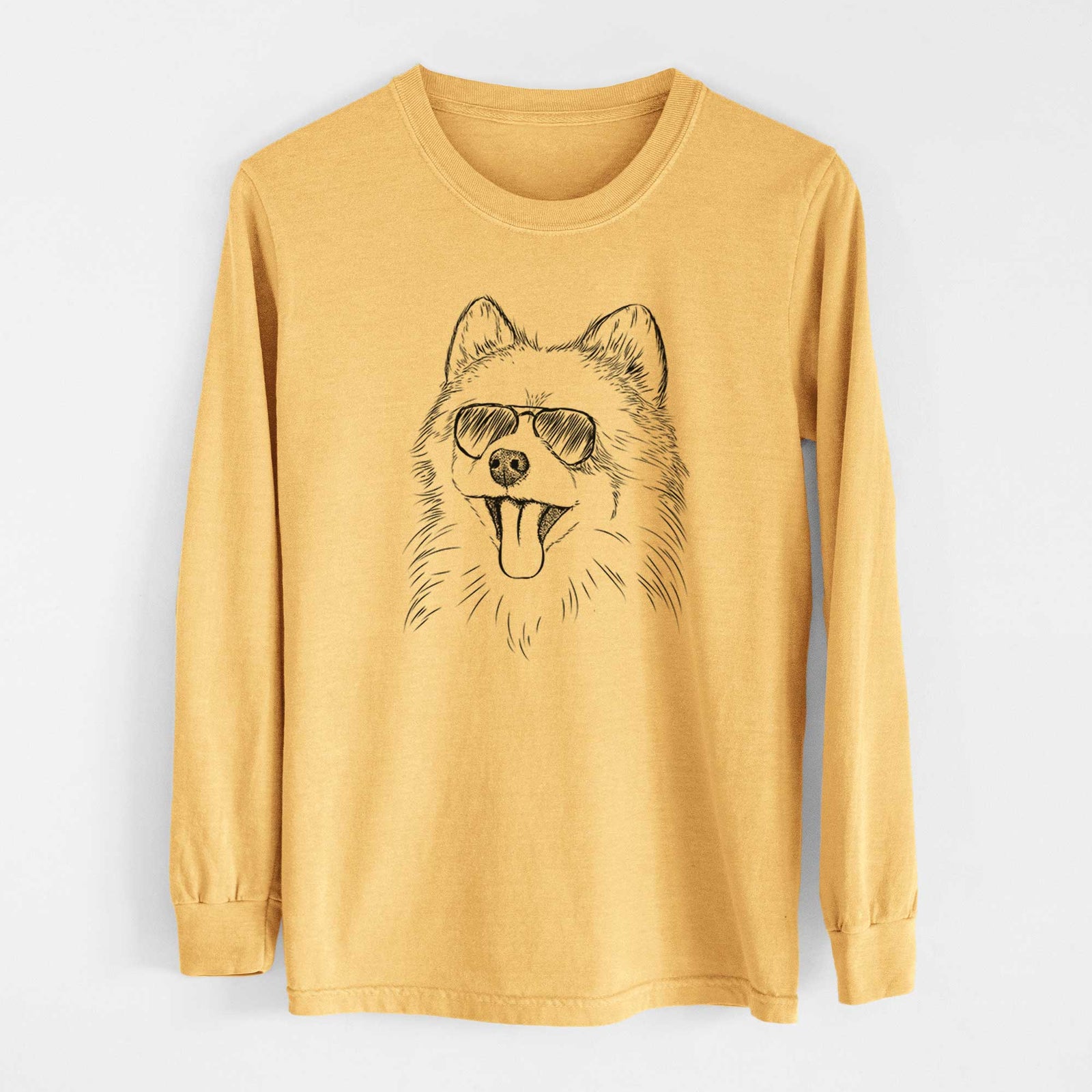 Aviators Quinn the Pomeranian - Heavyweight 100% Cotton Long Sleeve