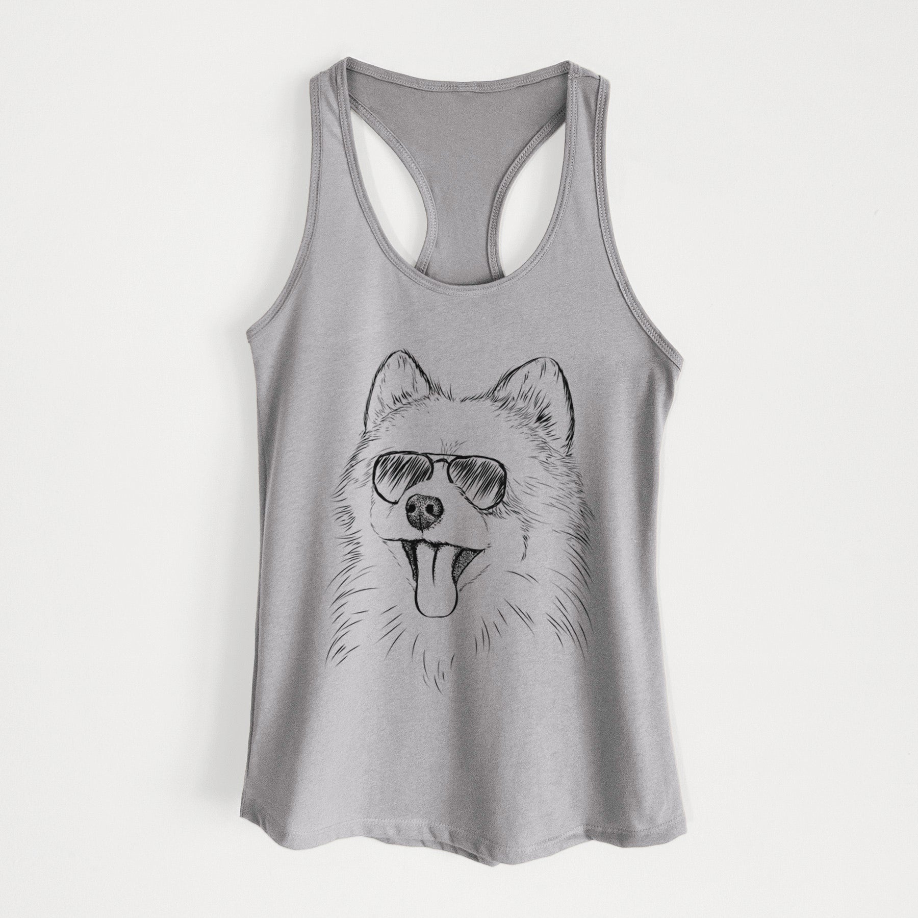 Quinn the Pomeranian - Women's Racerback Tanktop