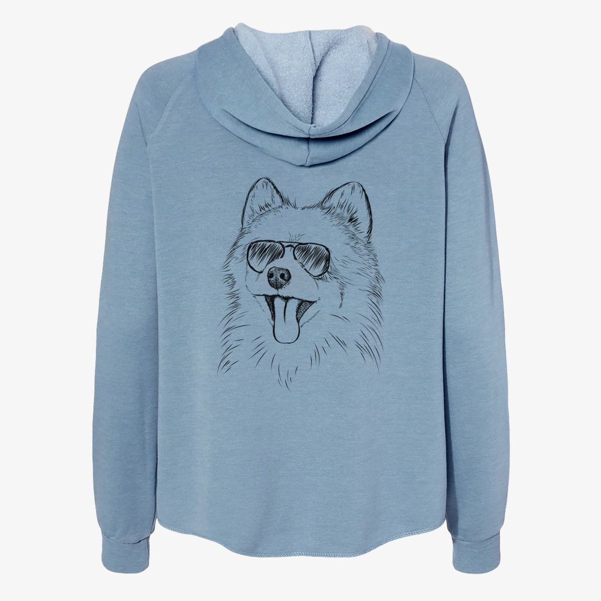 Quinn the Pomeranian - Women's Cali Wave Zip-Up Sweatshirt