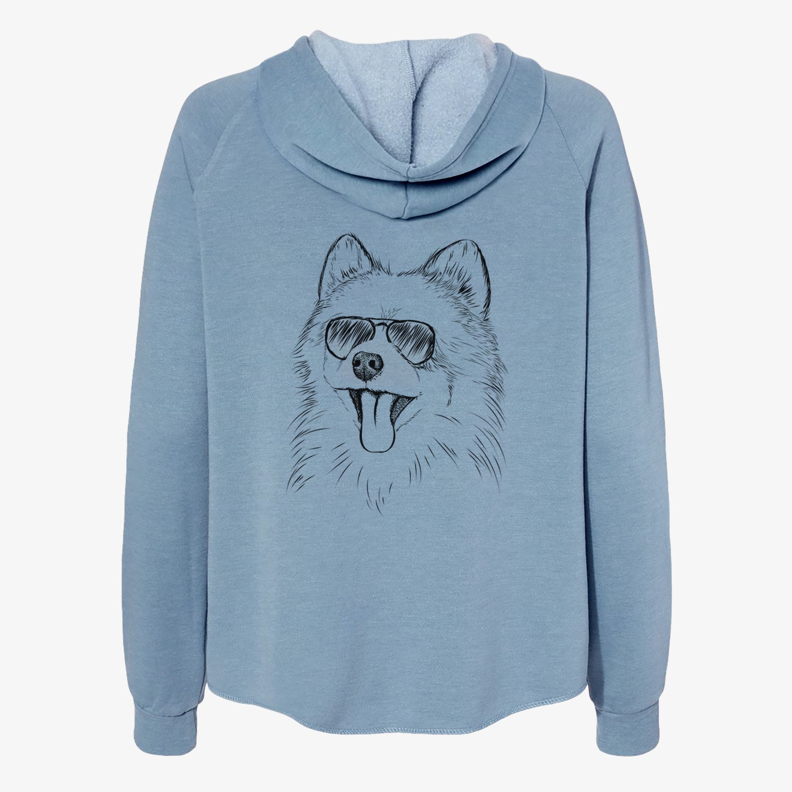Quinn the Pomeranian - Women's Cali Wave Zip-Up Sweatshirt