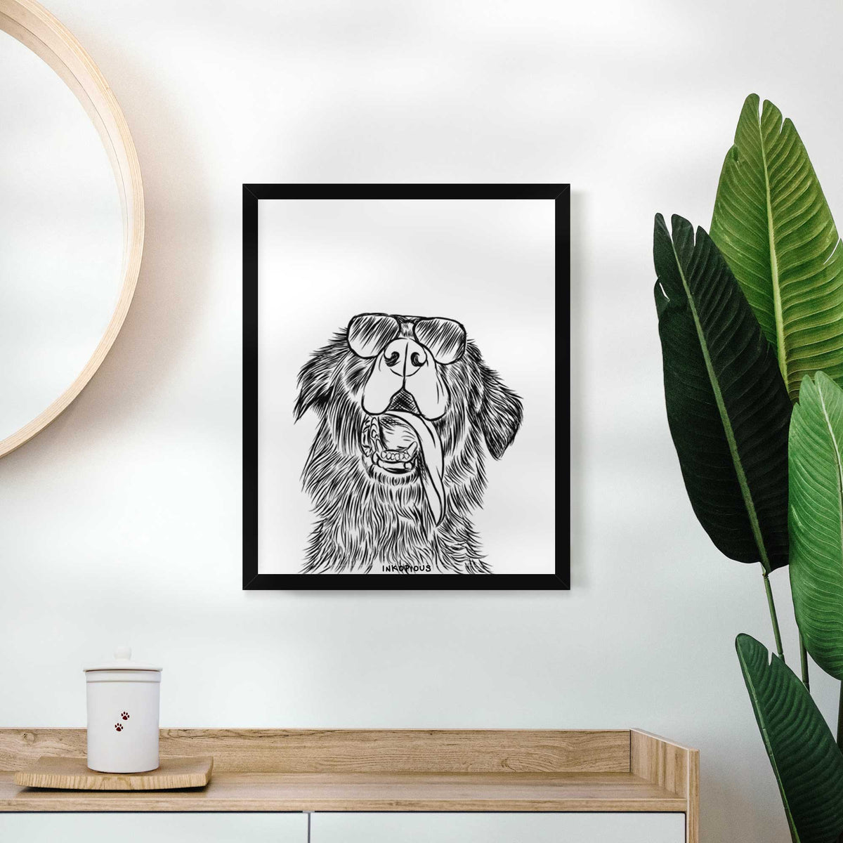 Quint the Mixed Breed Art Print