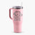 Quint the Mixed Breed - 40oz Tumbler with Handle