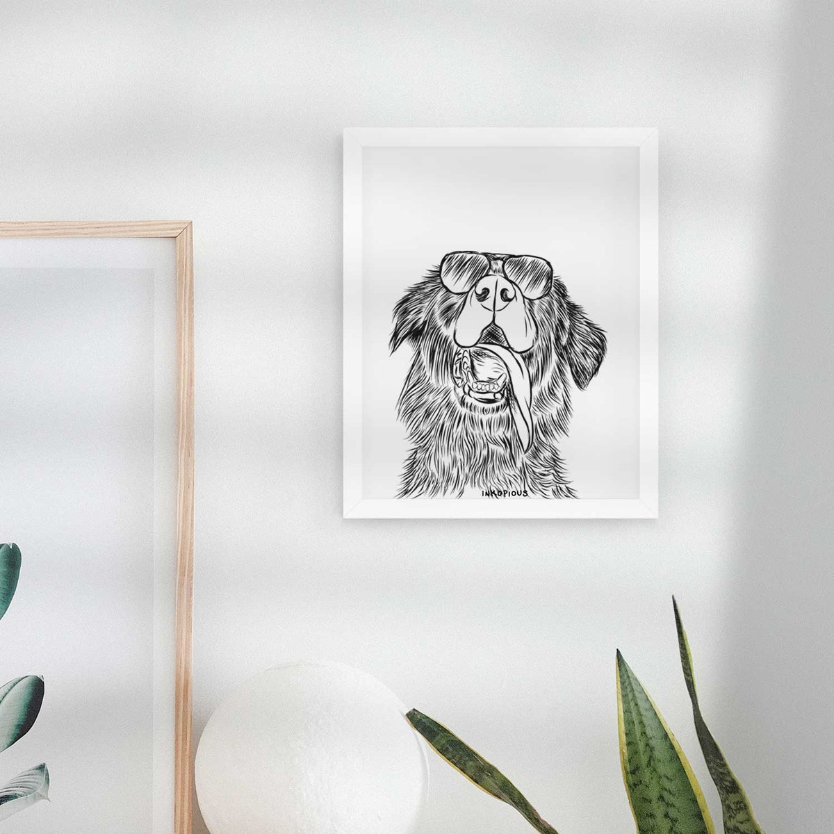 Quint the Mixed Breed Art Print