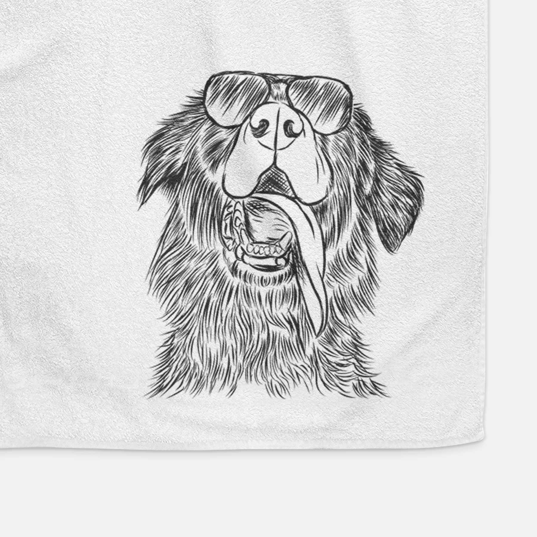 Quint the Mixed Breed Decorative Hand Towel