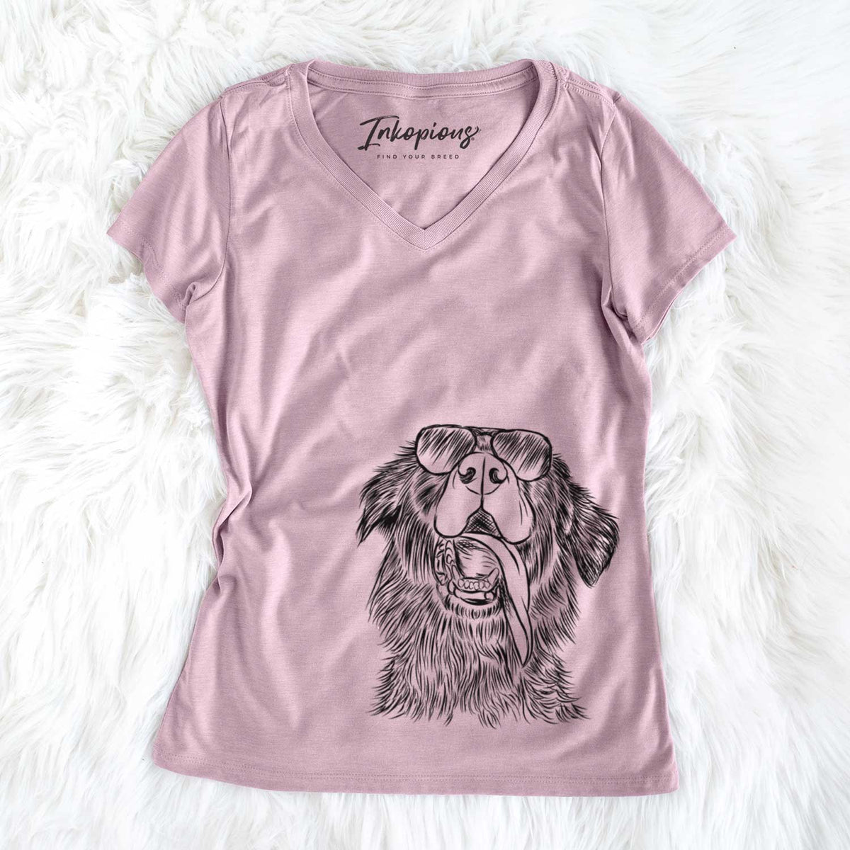 Quint the Mixed Breed - Women's V-neck Shirt