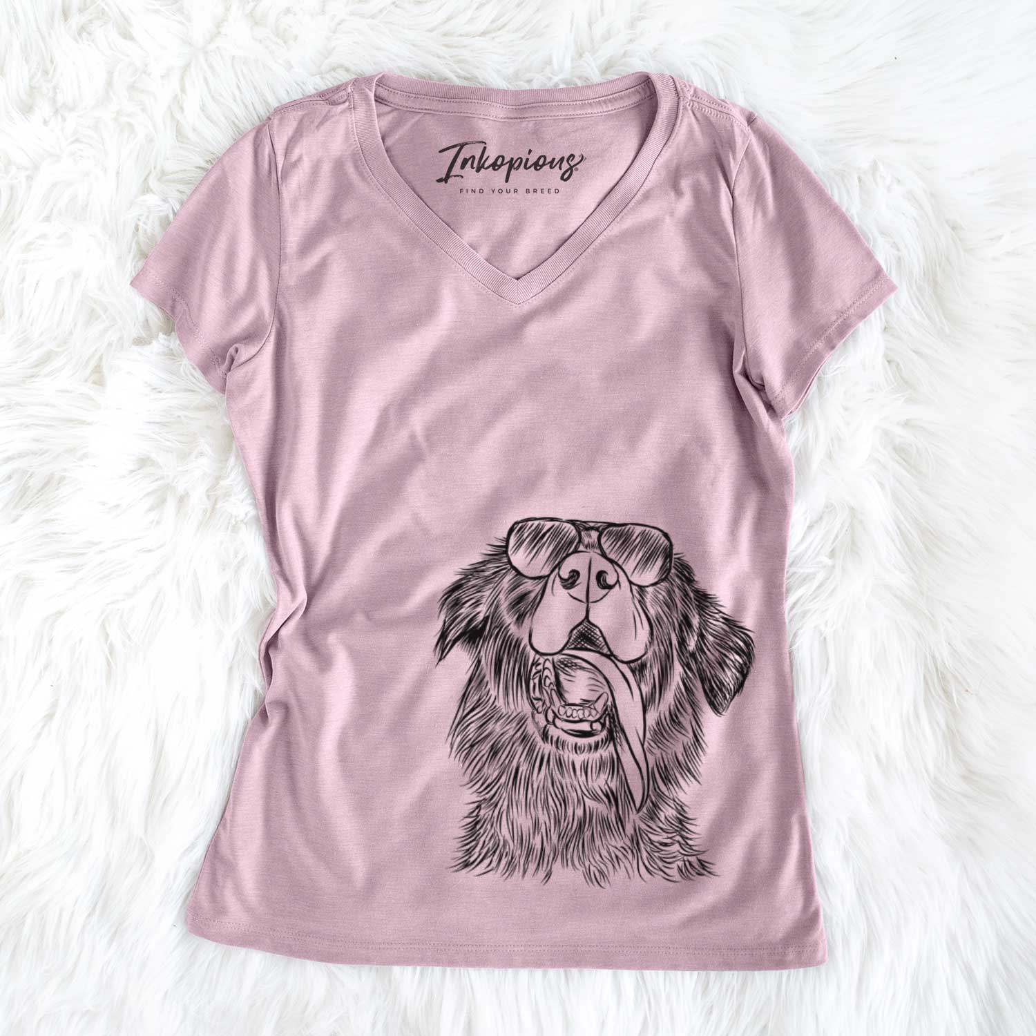 Quint the Mixed Breed - Women's V-neck Shirt