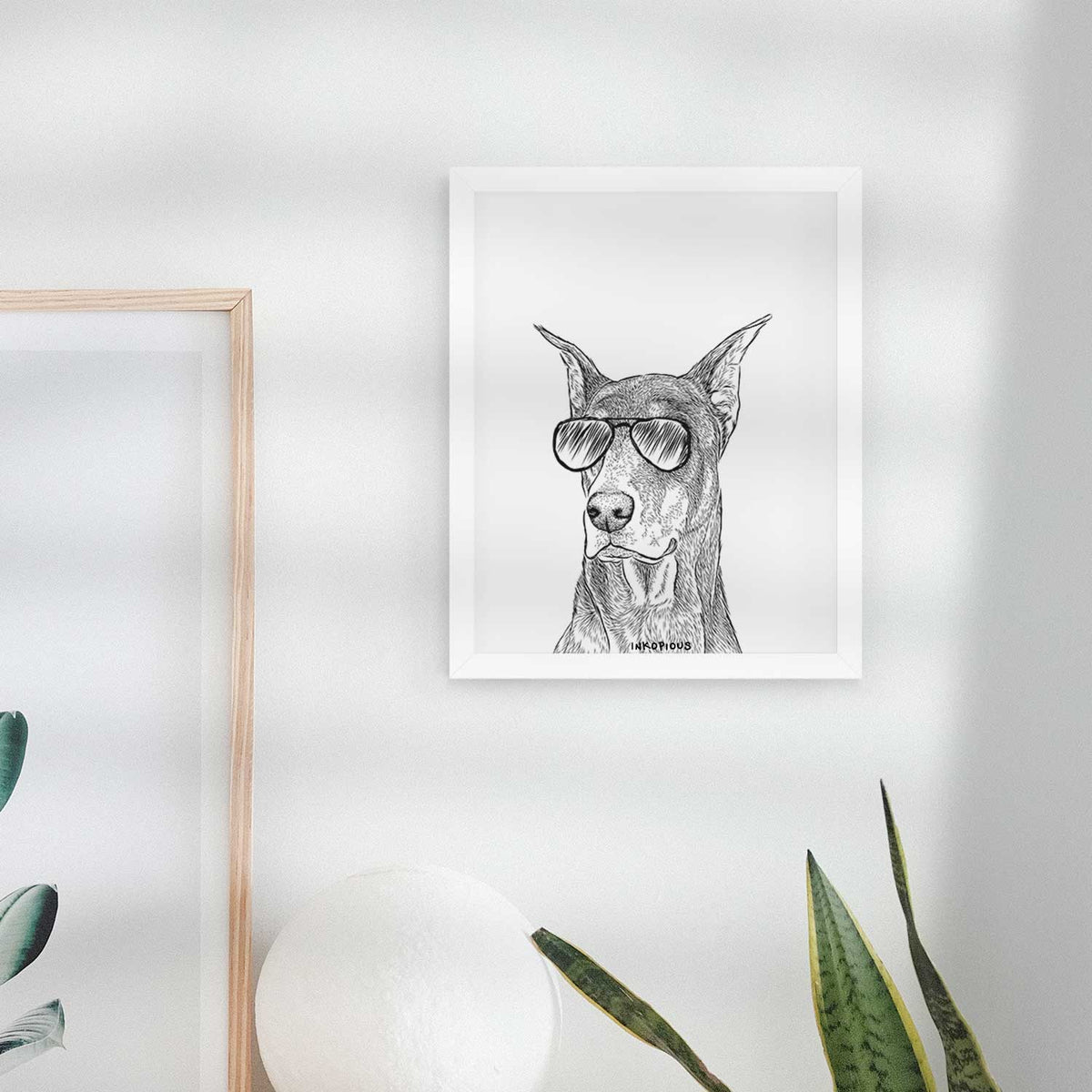 RJ the Doberman Pinscher Art Print
