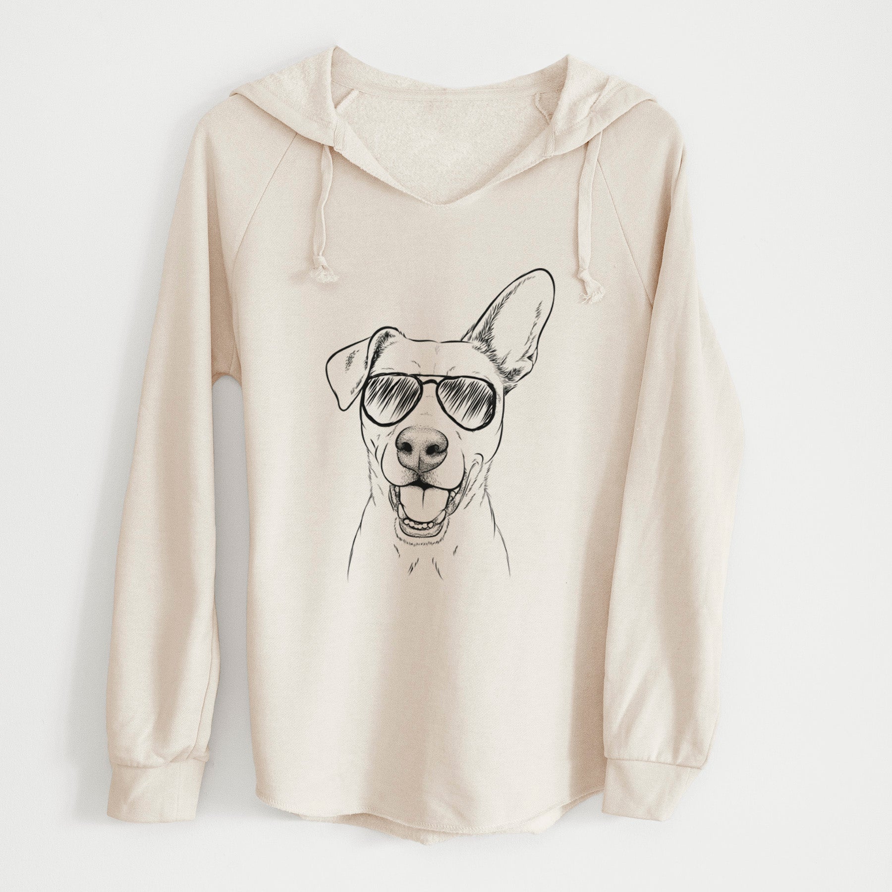 Aviator Radar the Pitbull Mix - Cali Wave Hooded Sweatshirt