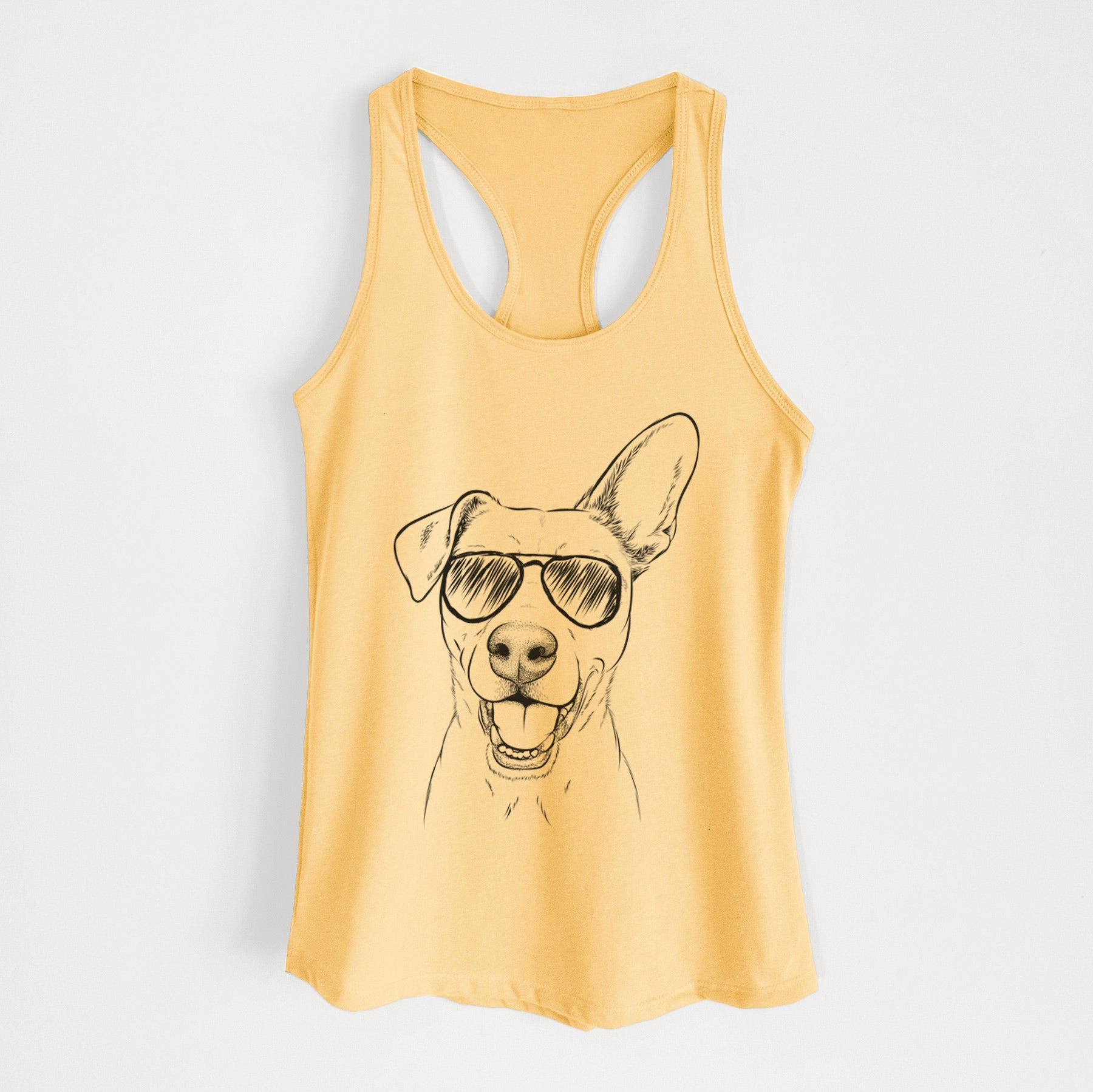 Radar the Pitbull Mix - Women's Racerback Tanktop