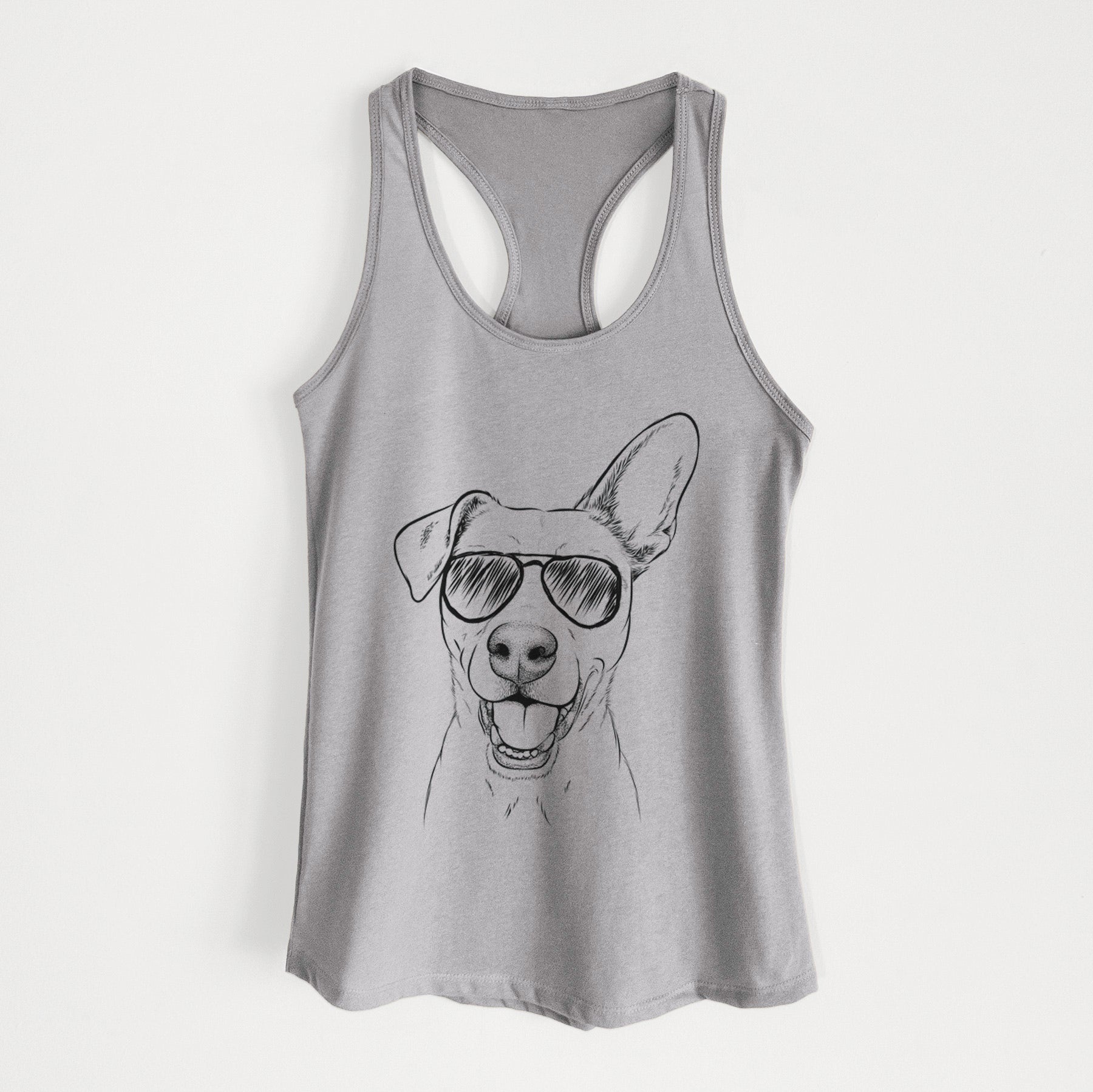 Radar the Pitbull Mix - Women's Racerback Tanktop