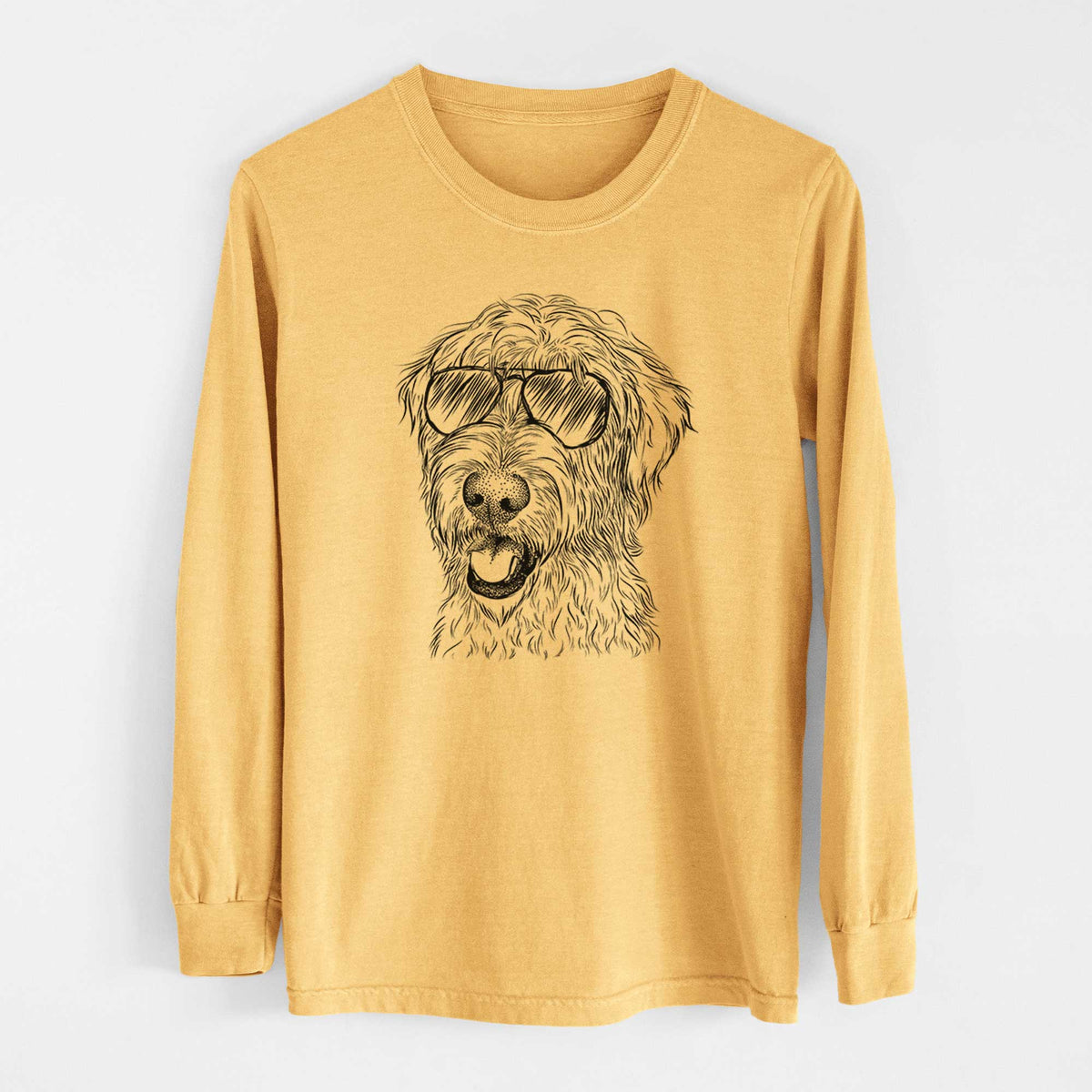 Aviators Ragnar the Irish Wolfhound - Heavyweight 100% Cotton Long Sleeve