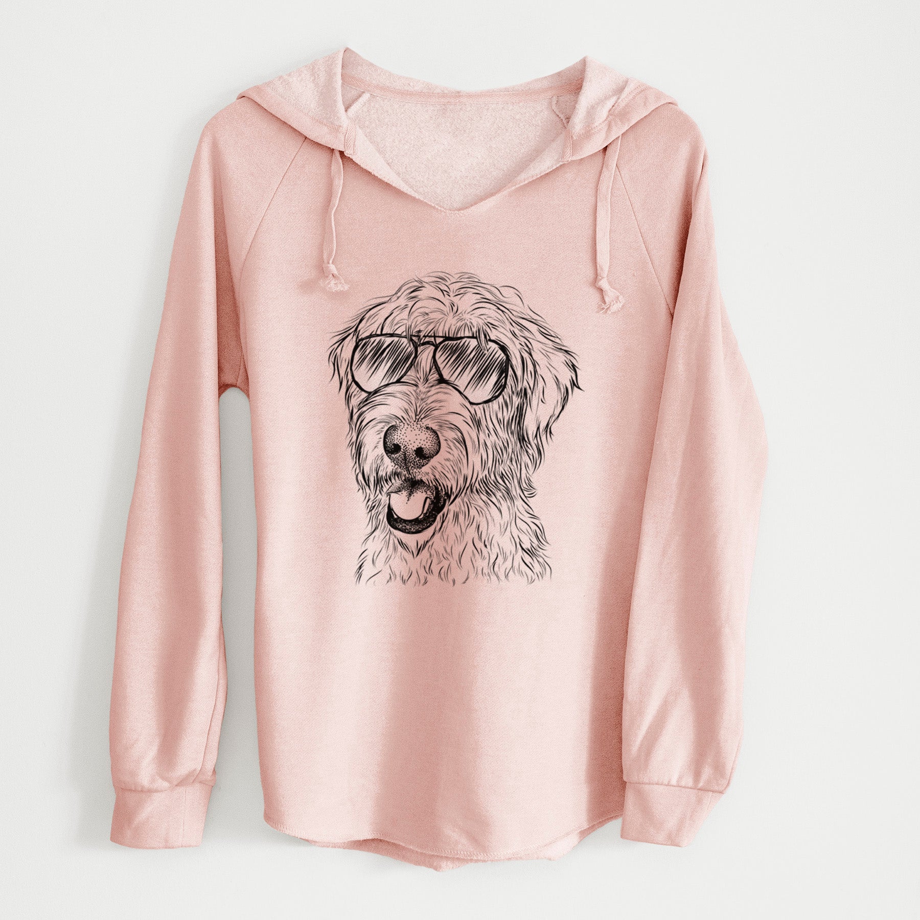 Aviator Ragnar the Irish Wolfhound - Cali Wave Hooded Sweatshirt