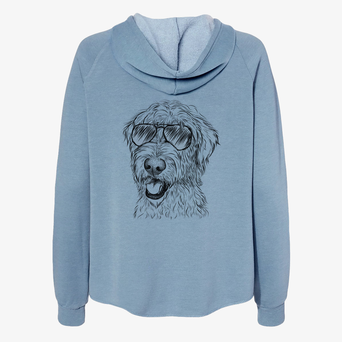 Ragnar the Irish Wolfhound - Women's Cali Wave Zip-Up Sweatshirt