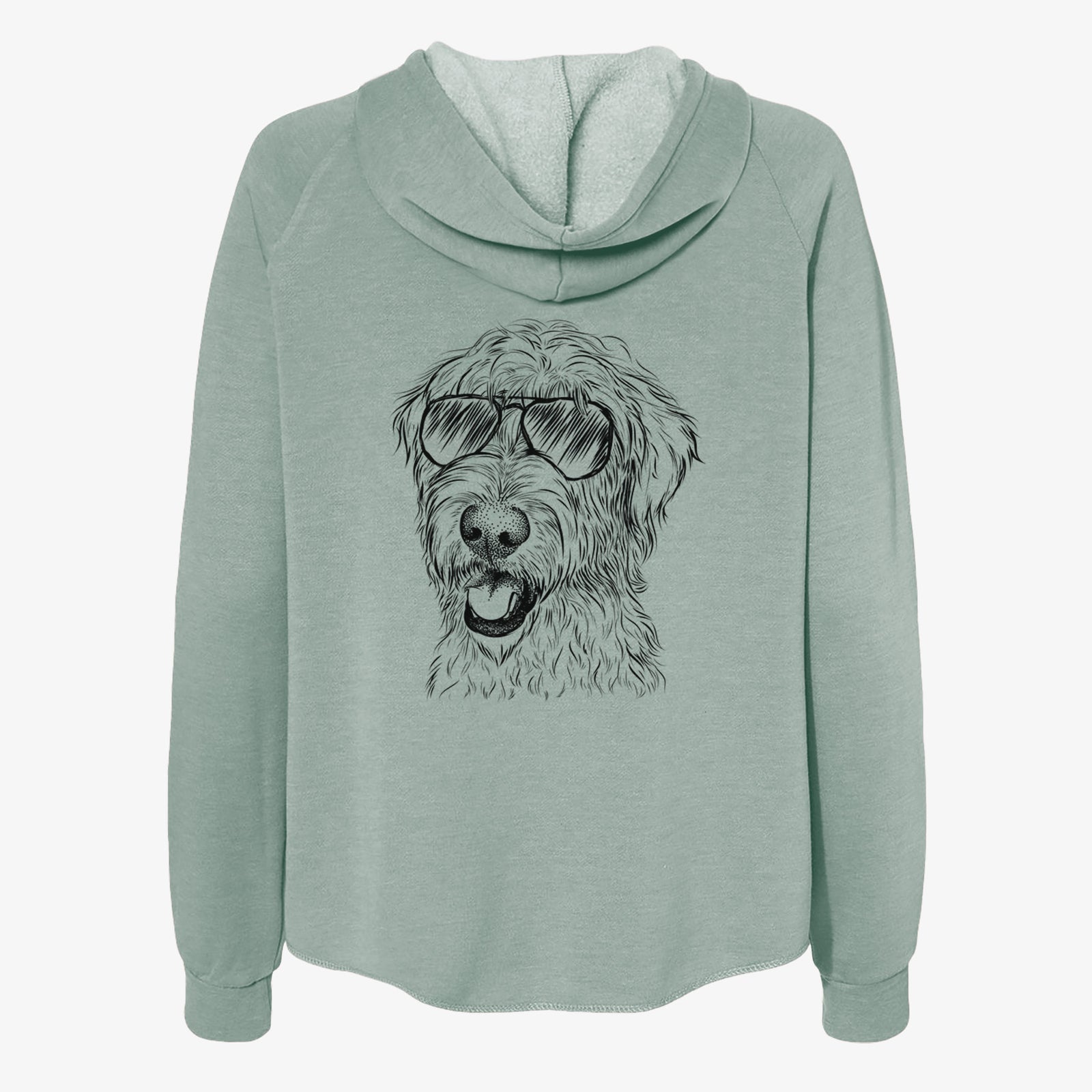 Ragnar the Irish Wolfhound - Women's Cali Wave Zip-Up Sweatshirt