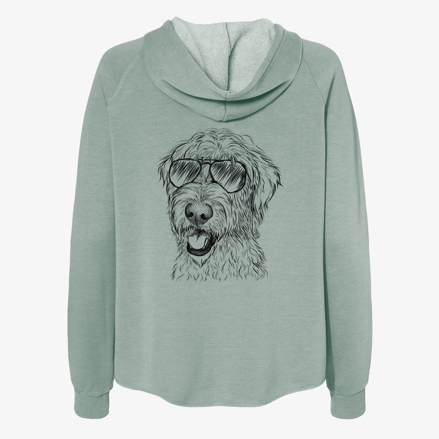 Ragnar the Irish Wolfhound - Women's Cali Wave Zip-Up Sweatshirt