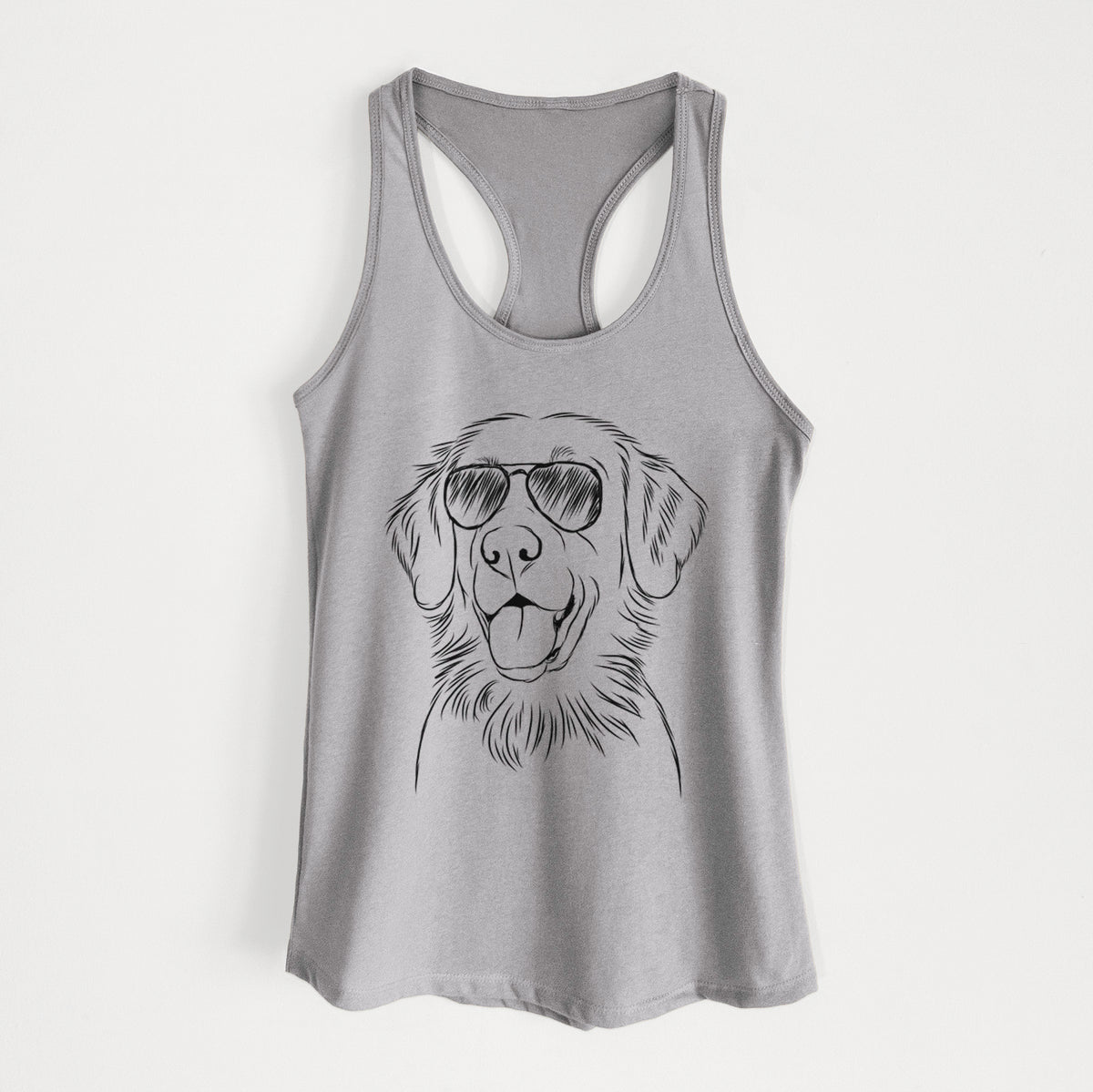 Raisin the Flat Coated Retriever - Women's Racerback Tanktop