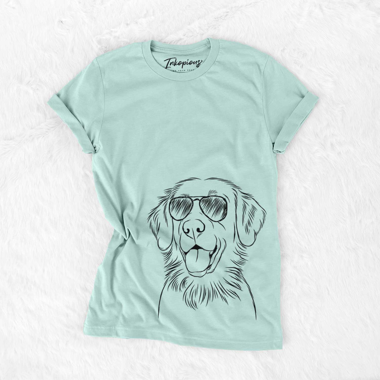 Aviator Raisin the Flat Coated Retriever - Unisex Crewneck
