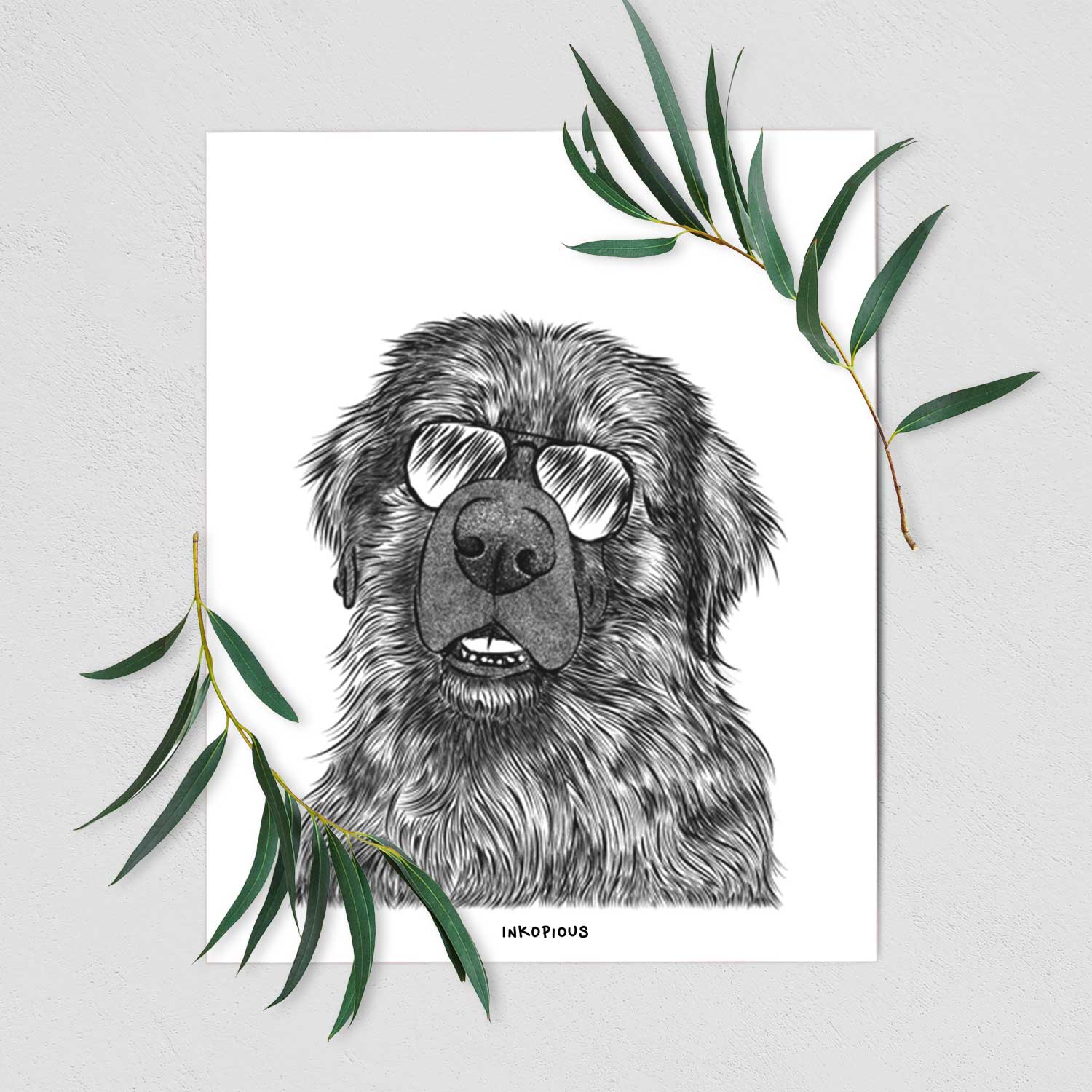 Ralph the Leonberger Art Print