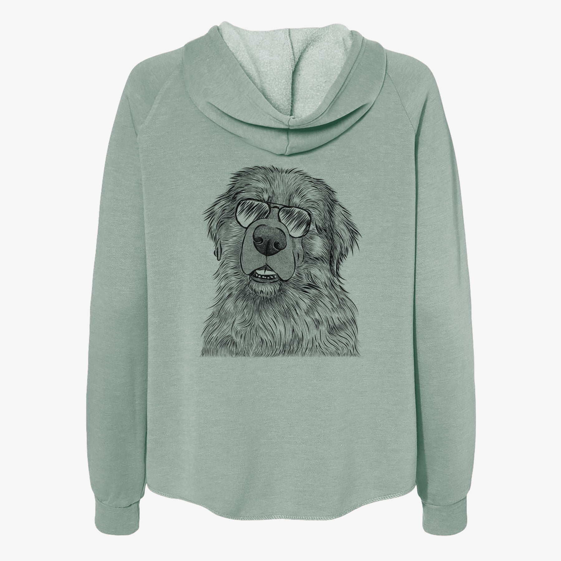 Ralph the Leonberger - Women's Cali Wave Zip-Up Sweatshirt