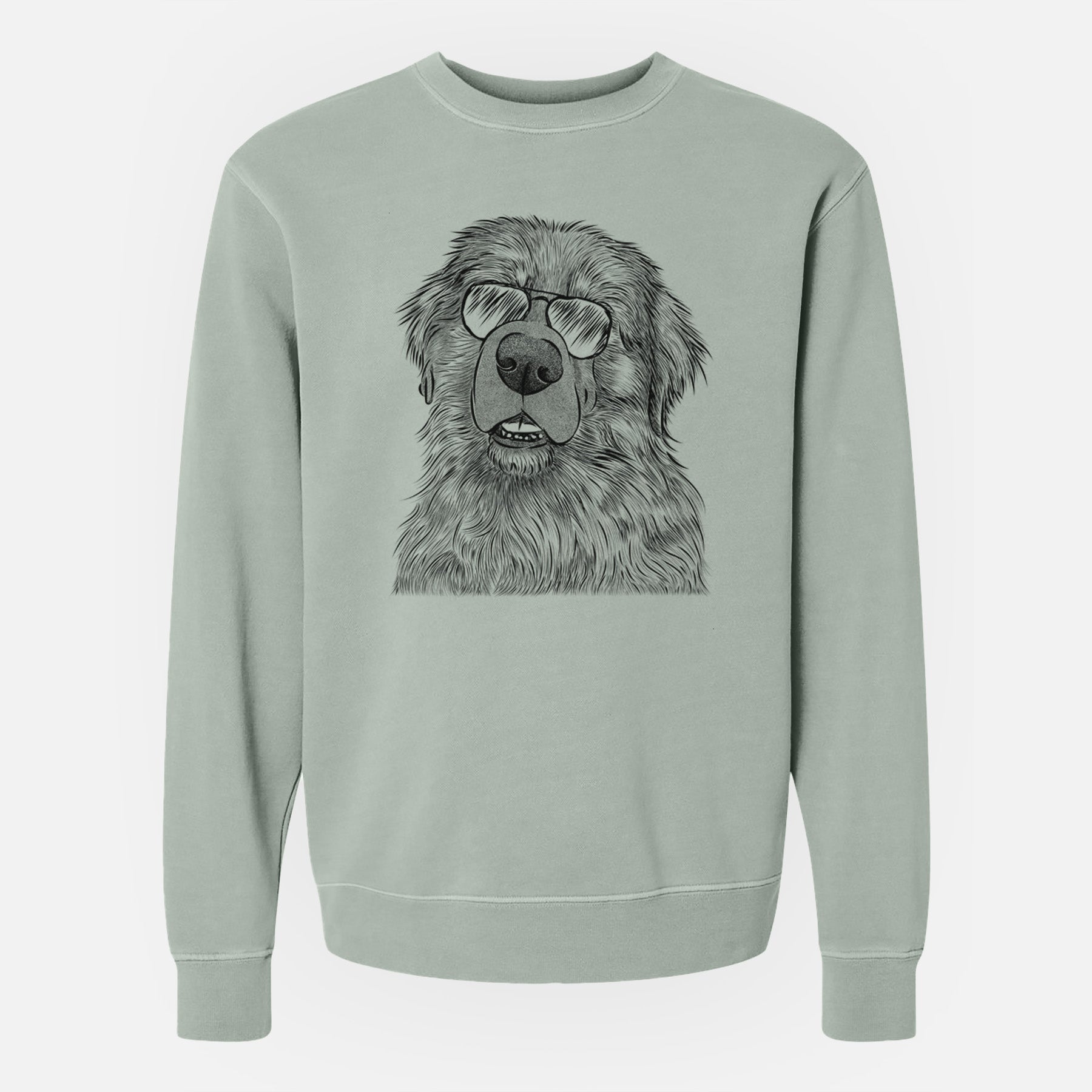 Aviator Ralph the Leonberger - Unisex Pigment Dyed Crew Sweatshirt