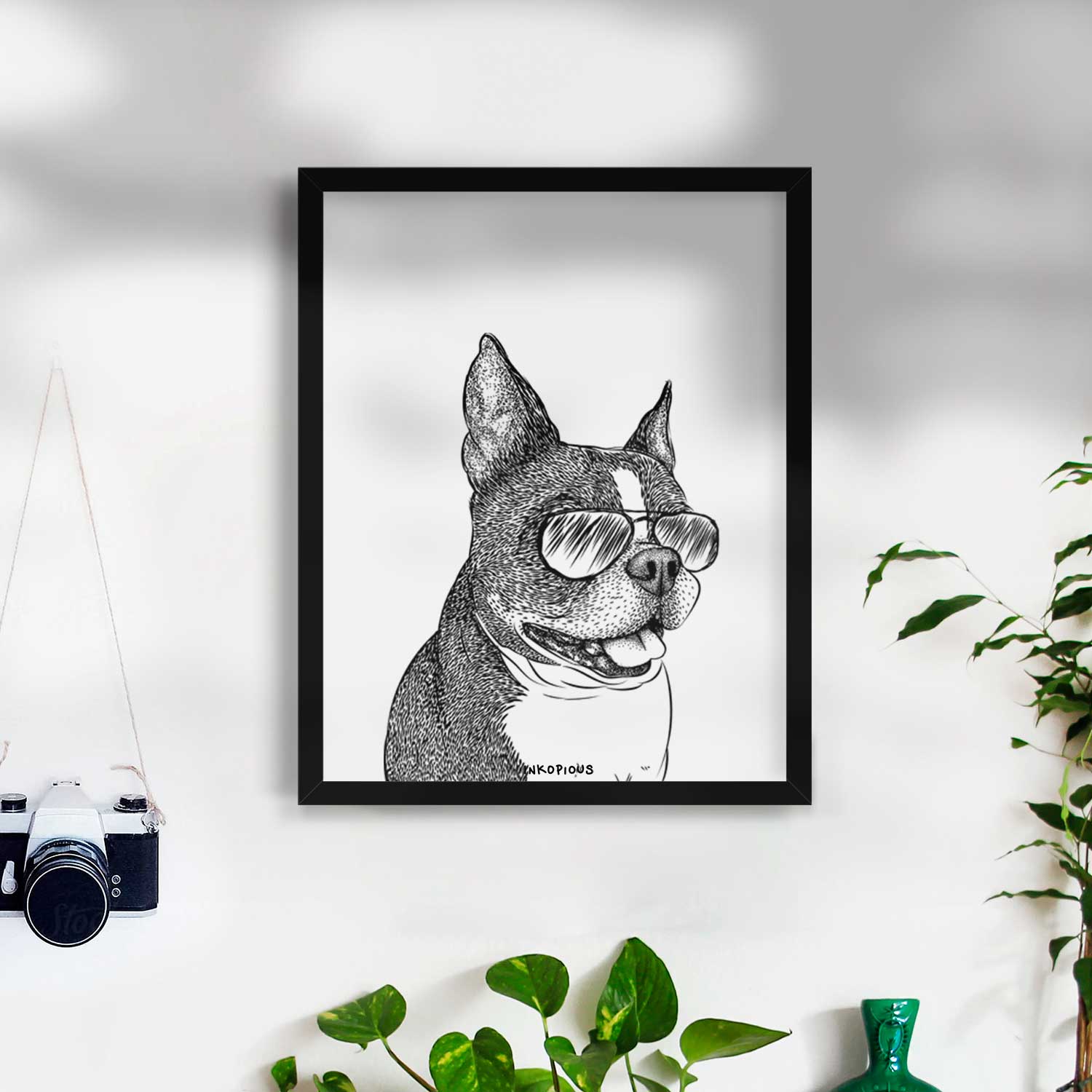 Ralphie the Boston Terrier Art Print