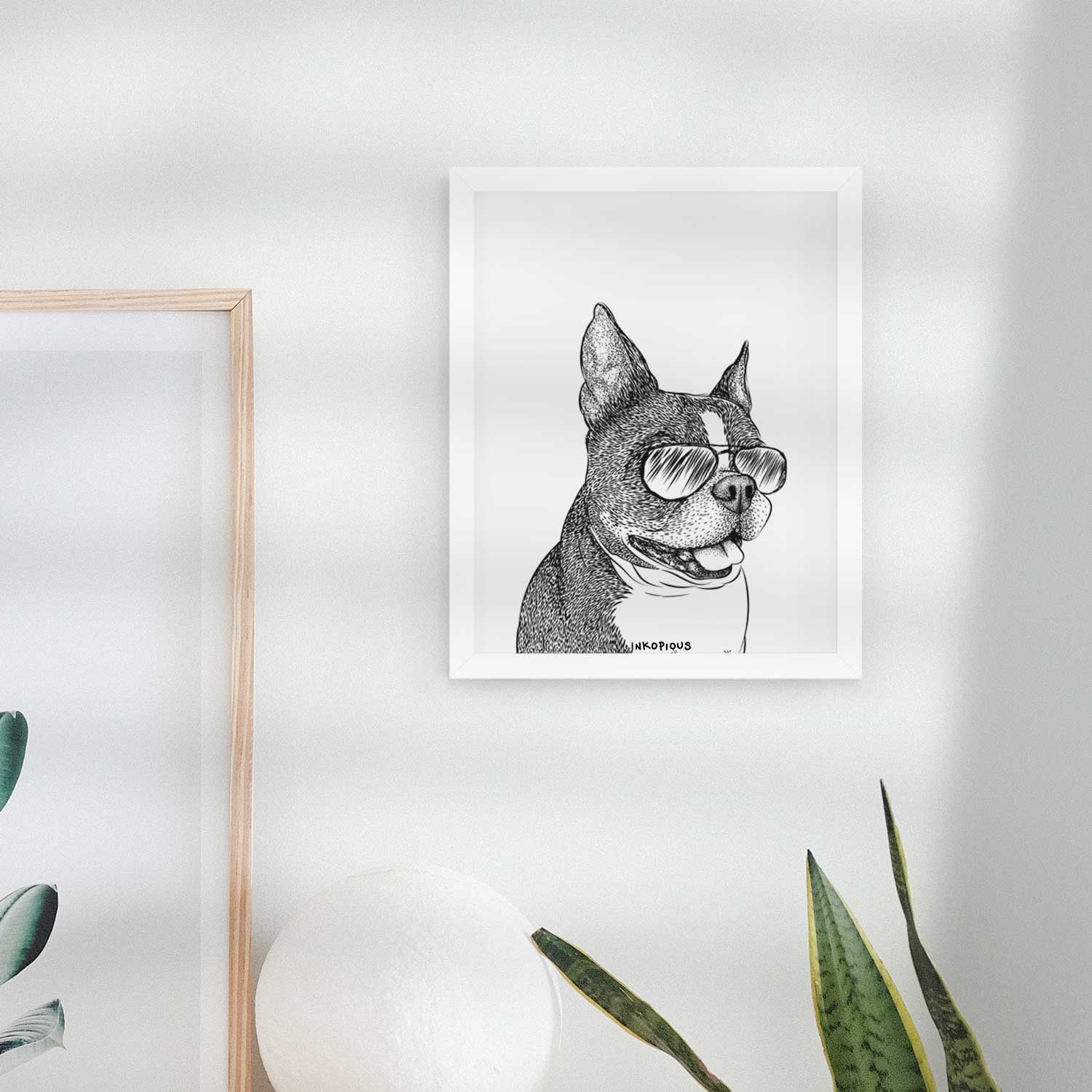 Ralphie the Boston Terrier Art Print