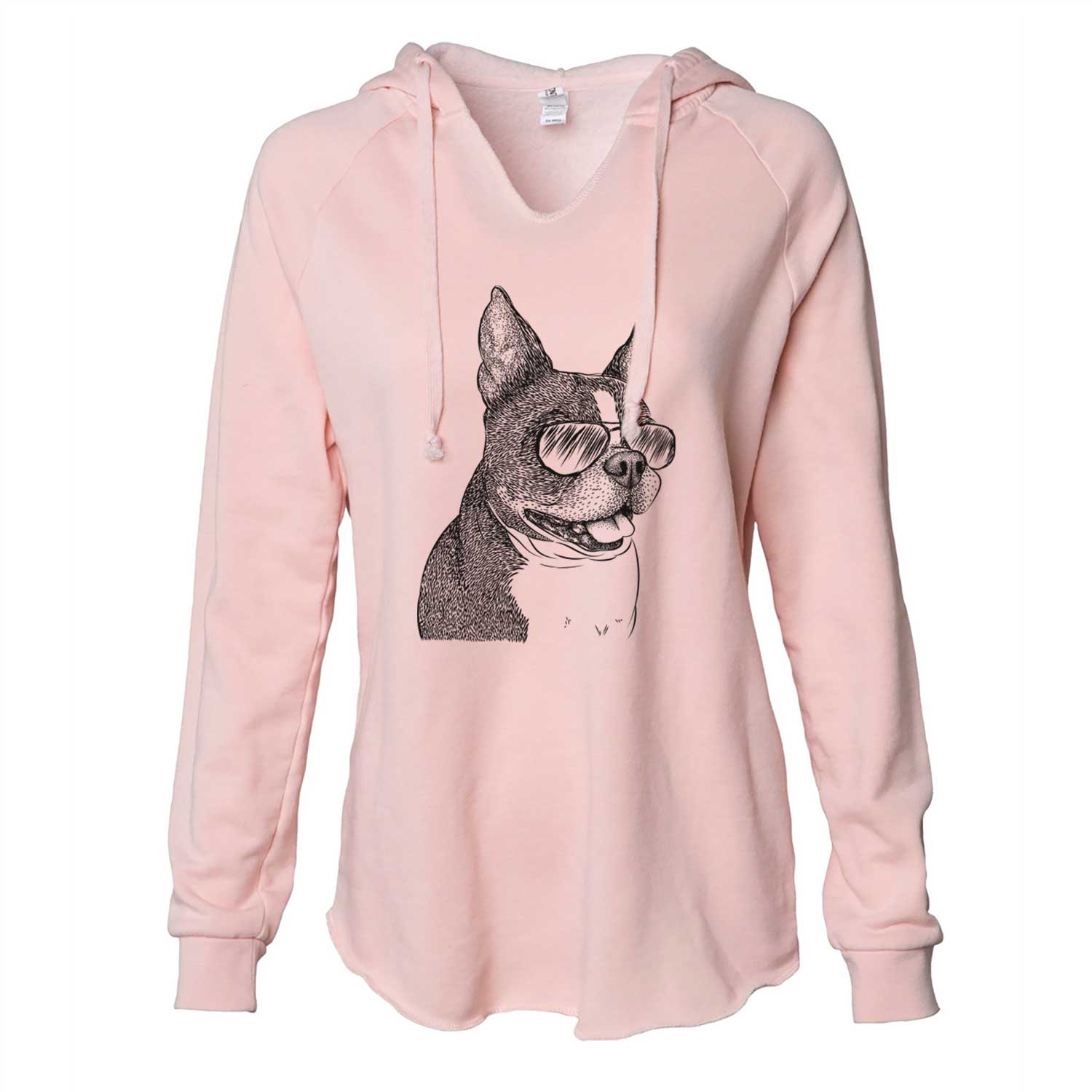 Ralphie the Boston Terrier - Cali Wave Hooded Sweatshirt