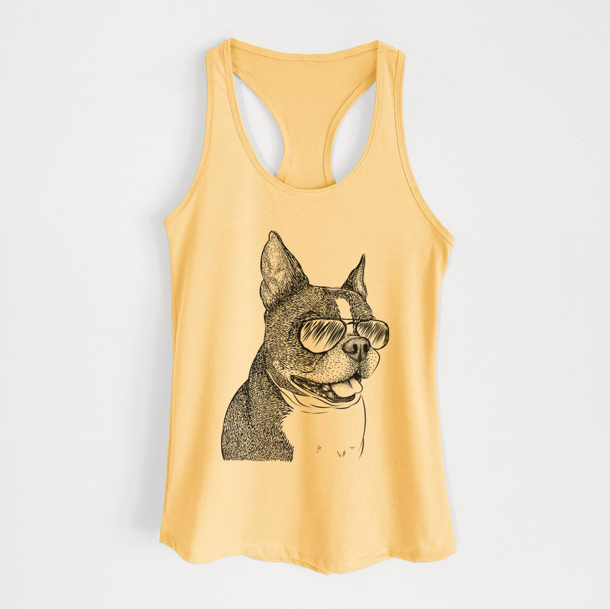 Ralphie the Boston Terrier - Women's Racerback Tanktop