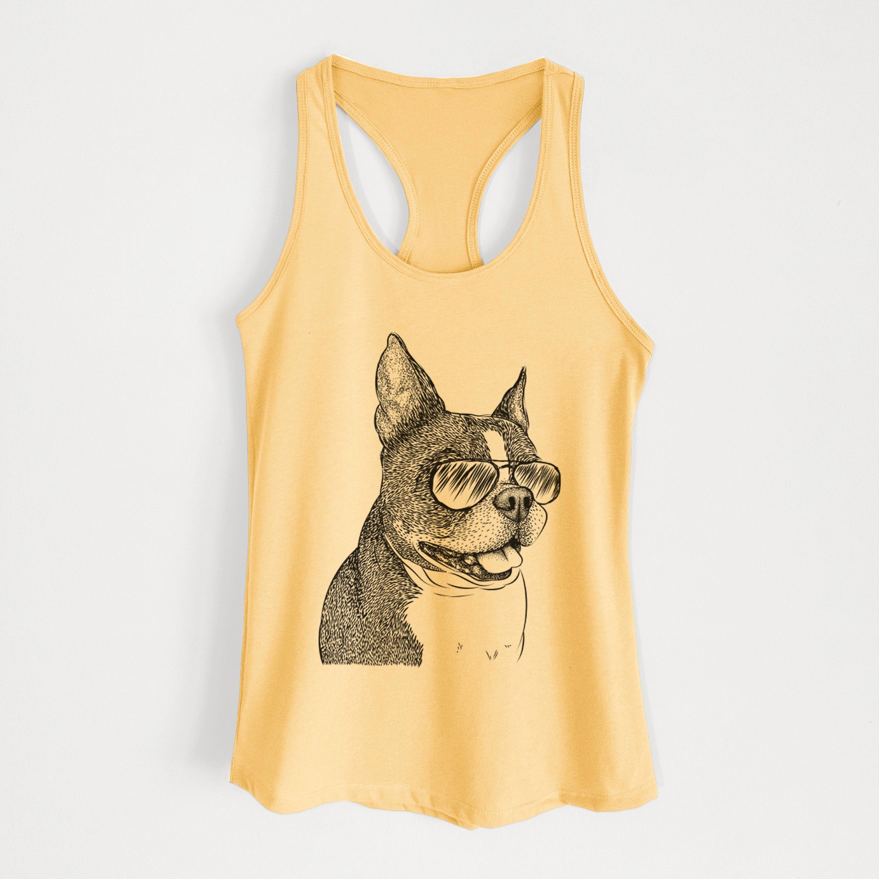 Ralphie the Boston Terrier - Women's Racerback Tanktop