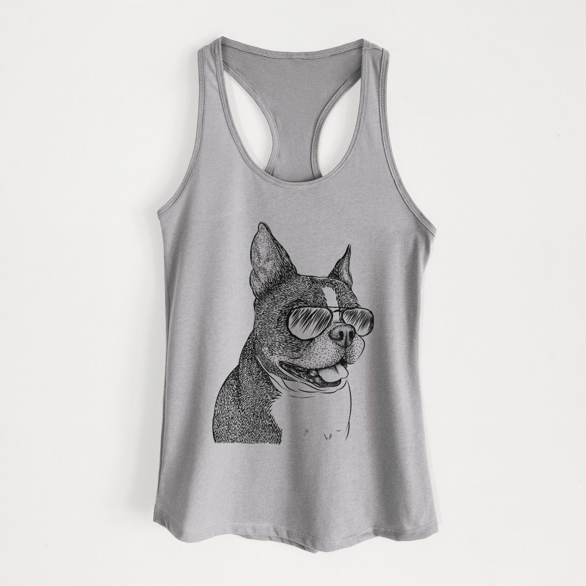 Ralphie the Boston Terrier - Women's Racerback Tanktop