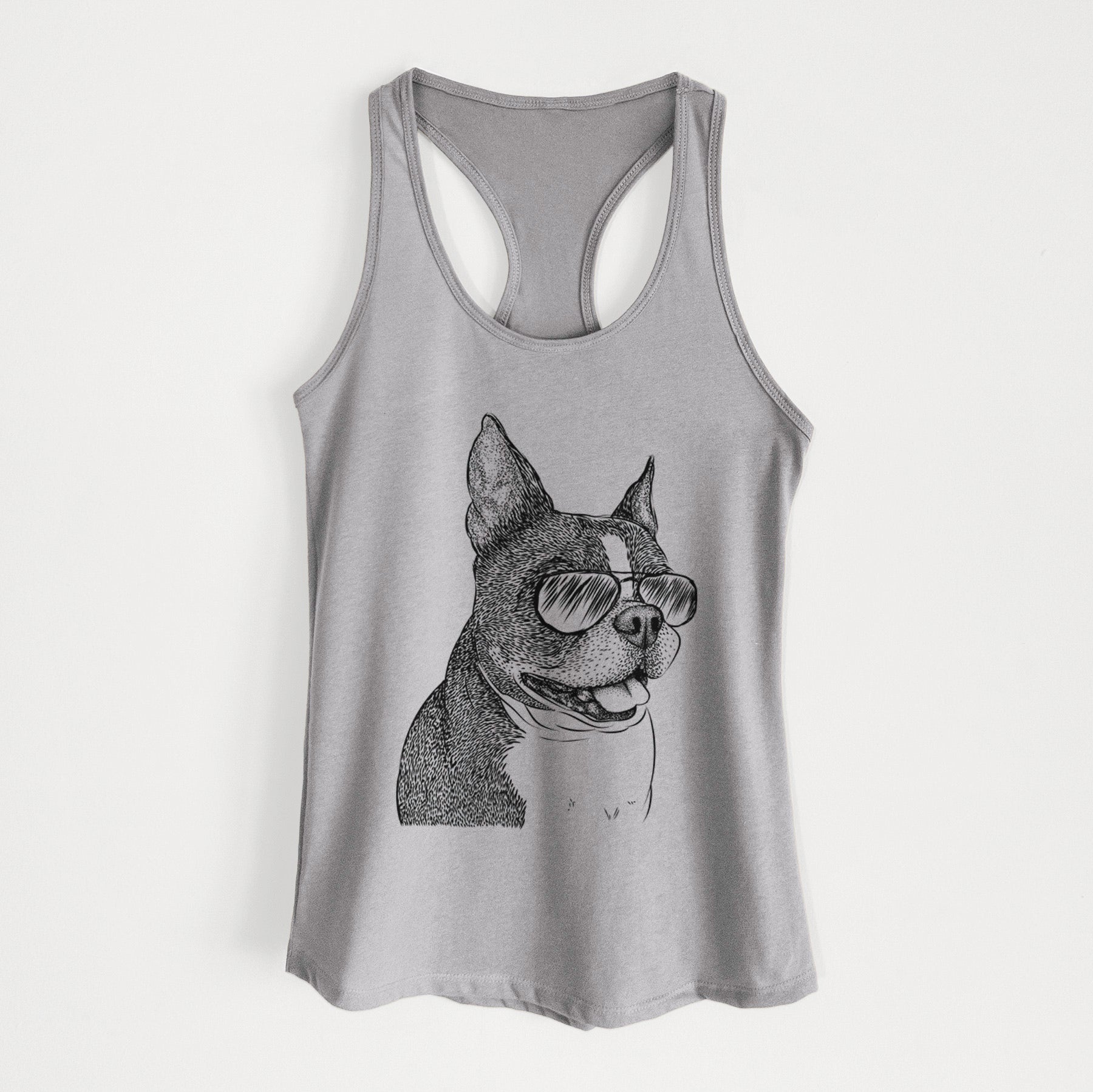 Ralphie the Boston Terrier - Women's Racerback Tanktop