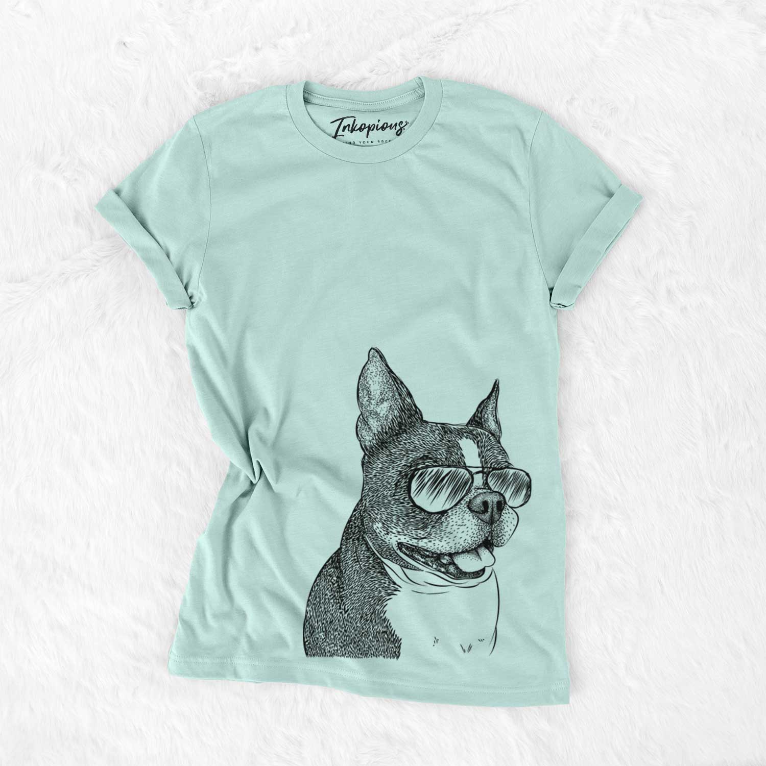 Aviator Ralphie the Boston Terrier - Unisex Crewneck