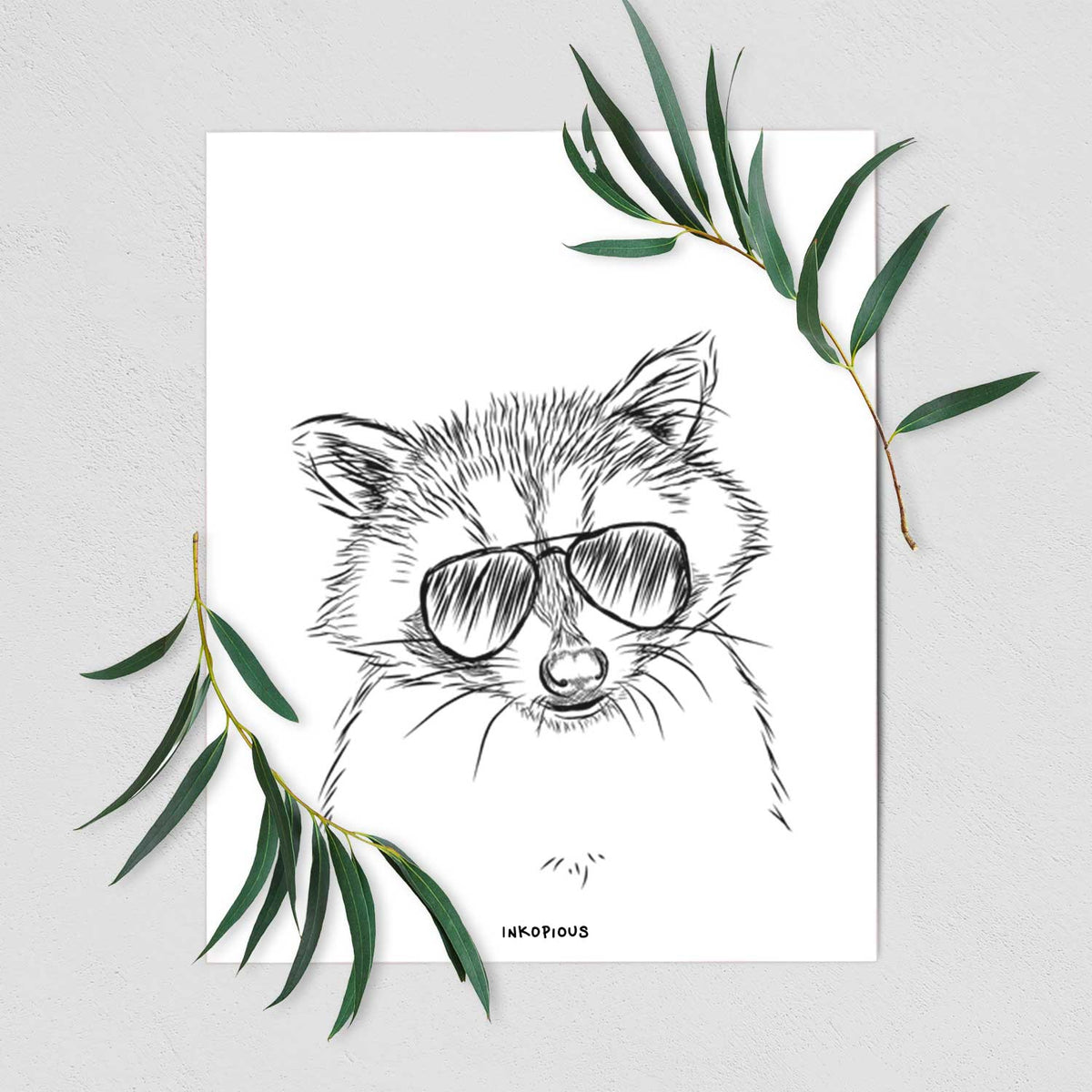 Randy the Raccoon Art Print