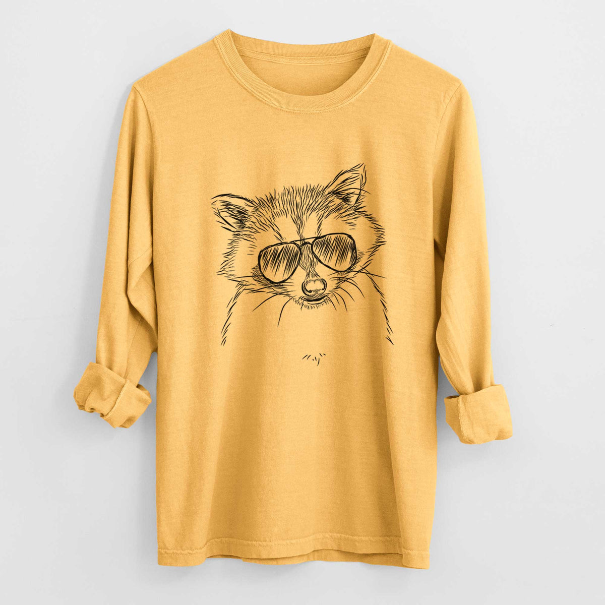 Aviators Randy the Raccoon - Heavyweight 100% Cotton Long Sleeve
