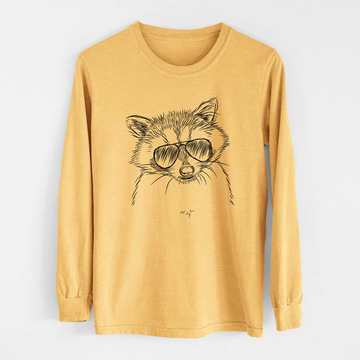 Aviators Randy the Raccoon - Heavyweight 100% Cotton Long Sleeve