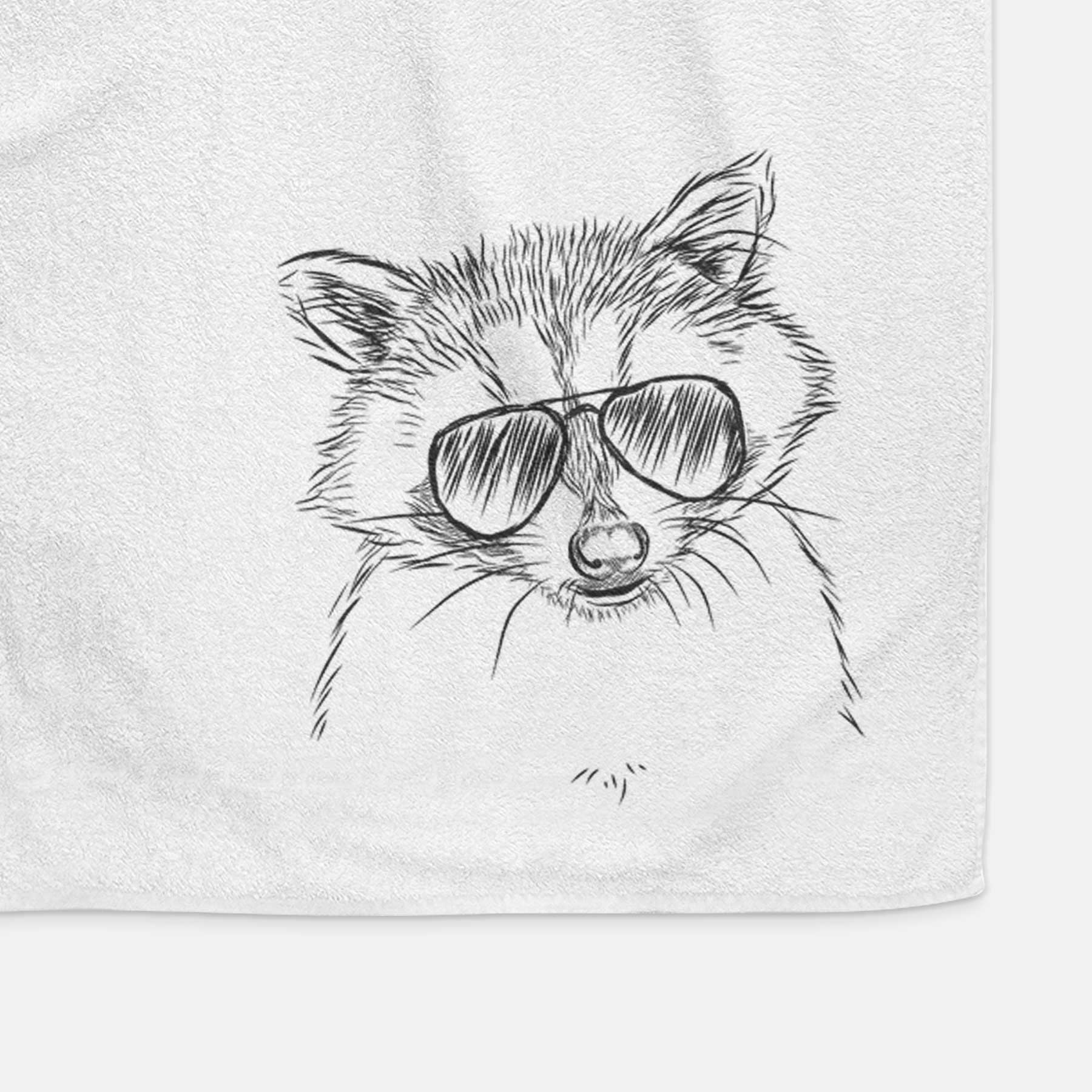 Randy the Raccoon Decorative Hand Towel