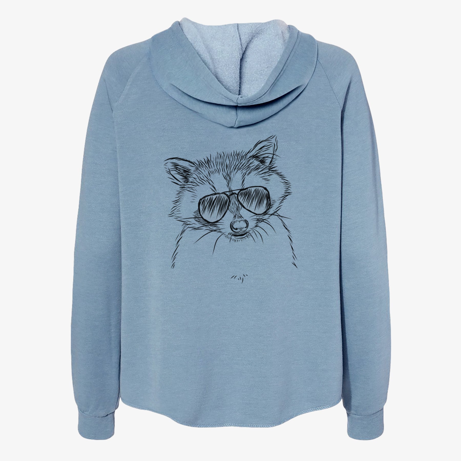 Randy the Raccoon - Women's Cali Wave Zip-Up Sweatshirt